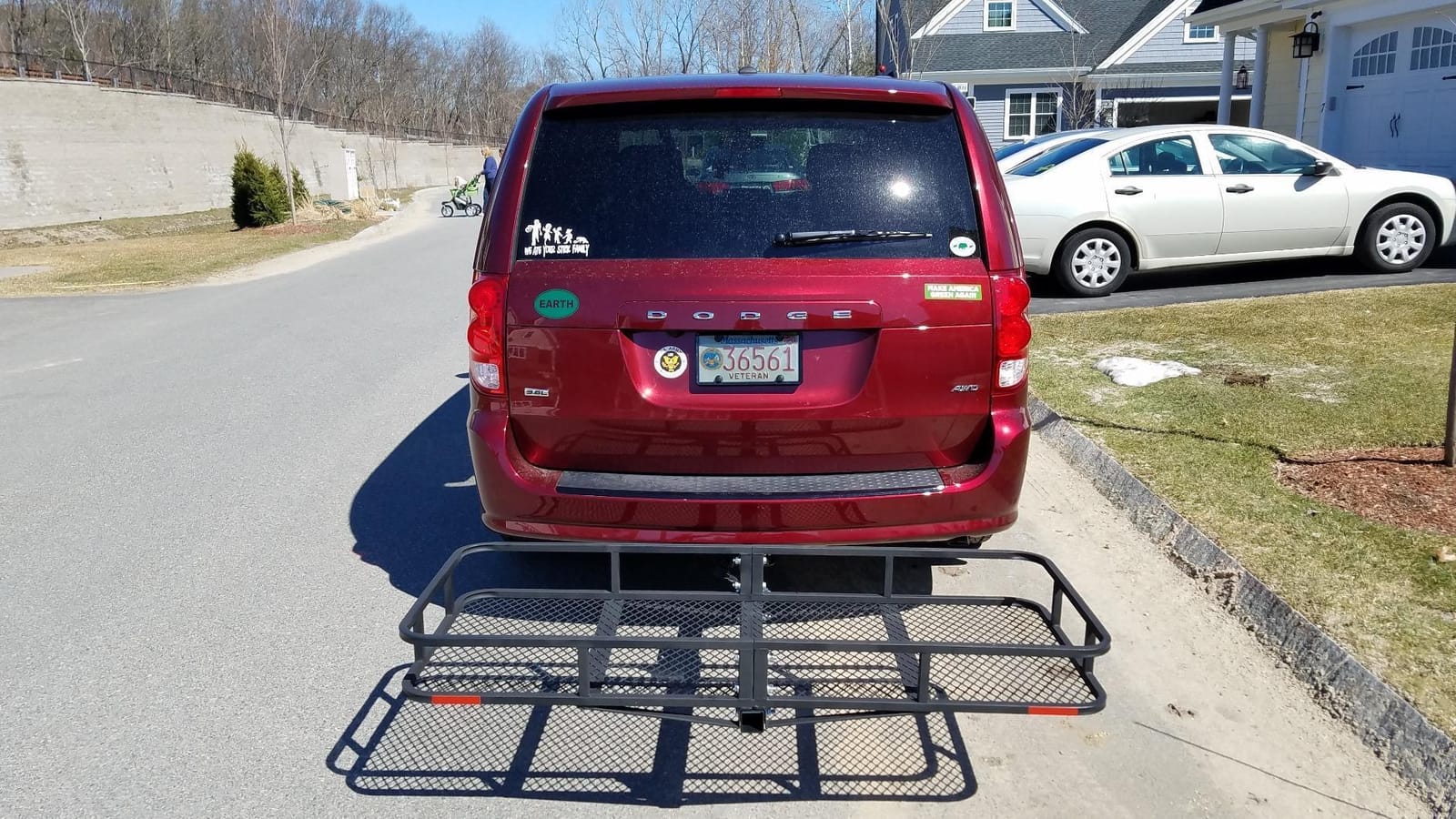 ARKSEN Folding Hitch Cargo Carrier w/Bag, Net, Straps, Stabilizer customer photo 1