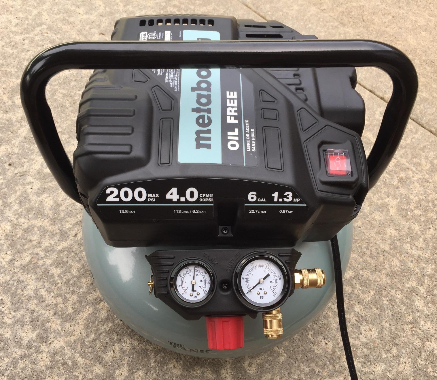 Metabo HPT Portable Pancake Air Compressor, 6 Gallon 200 PSI, EC914S | 4 CFM Flow Rate, Powers Multiple Framing Siding Roofing Nailers Brad Guns Simultaneously, Job-Site Ready customer photo 2