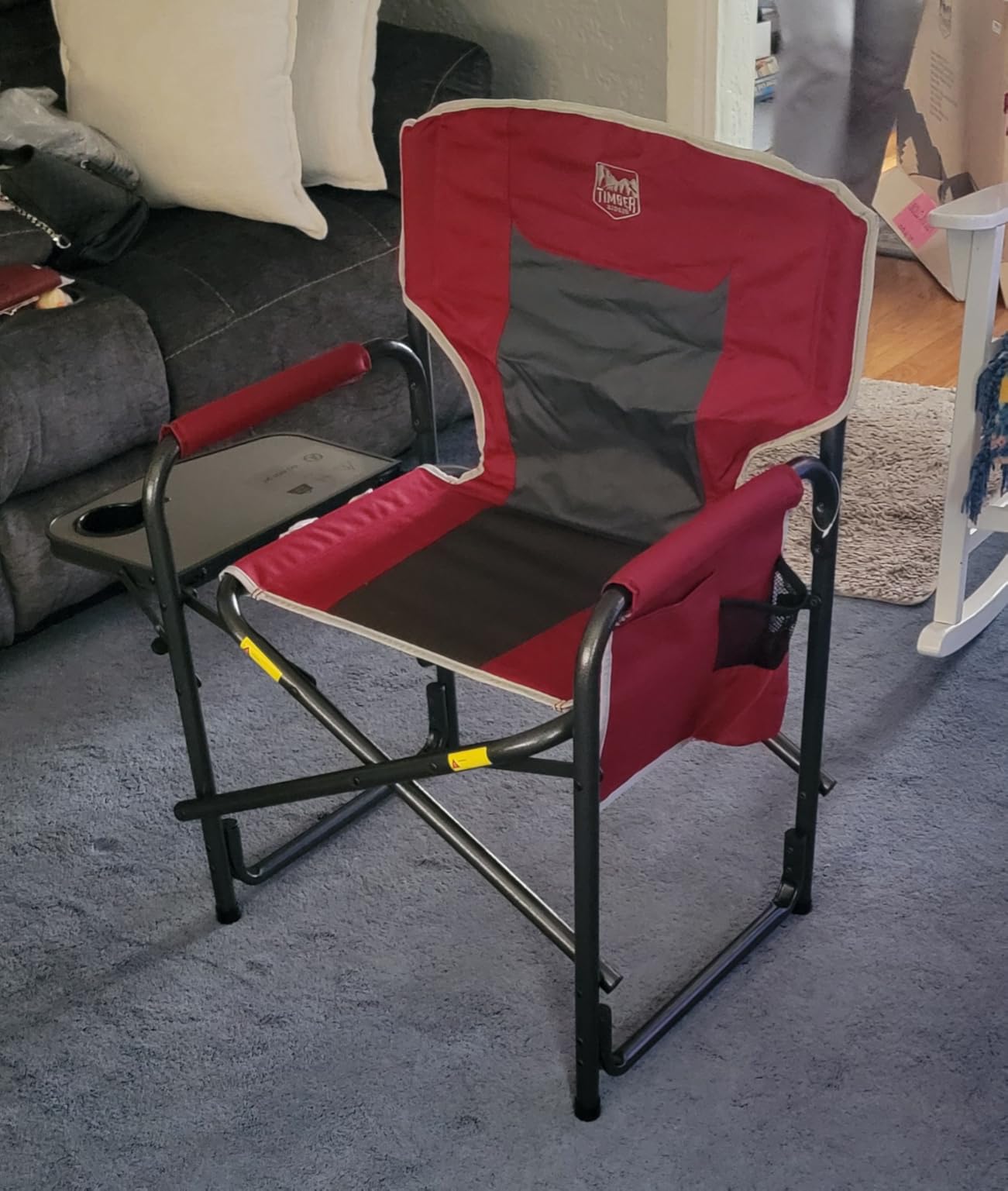 TIMBER RIDGE Aluminum Oversized Camping Chair, Support 400lbs customer photo 2