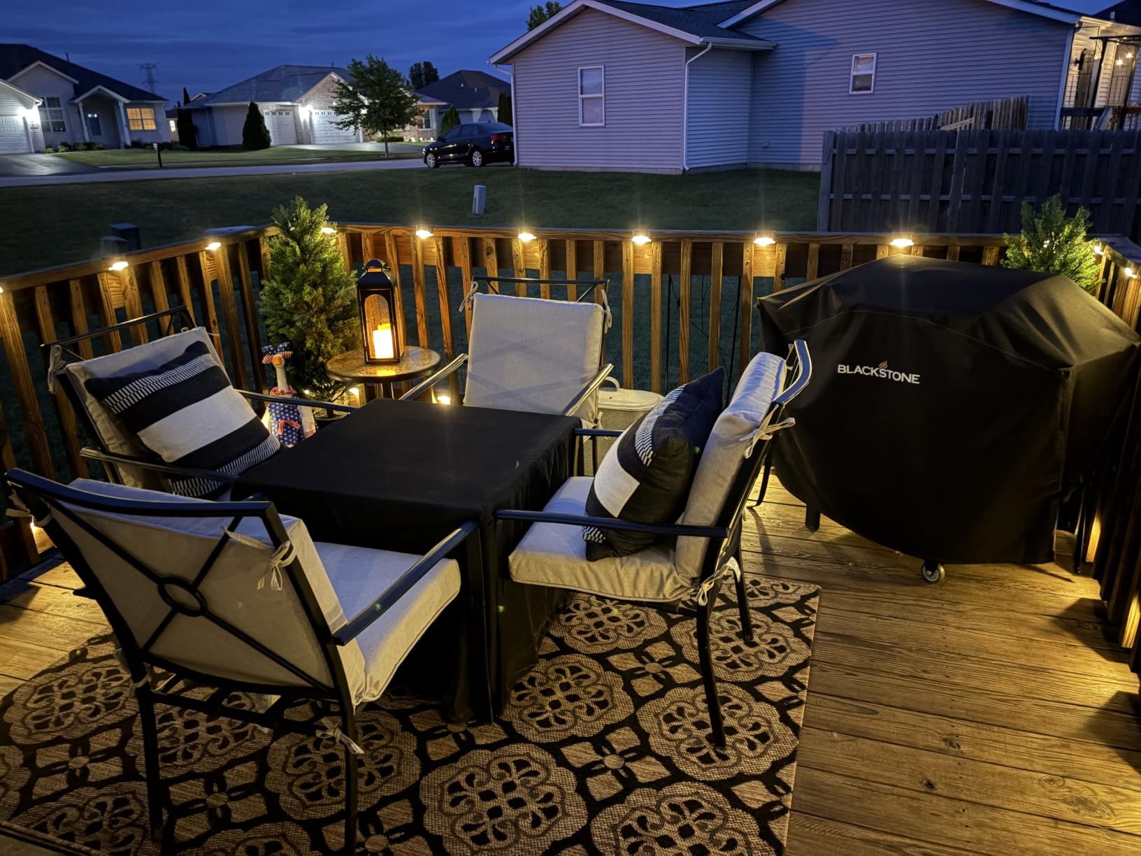 GIGALUMI Led Solar Deck Lights, 16 Pack,Waterproof, Warm White customer photo 1