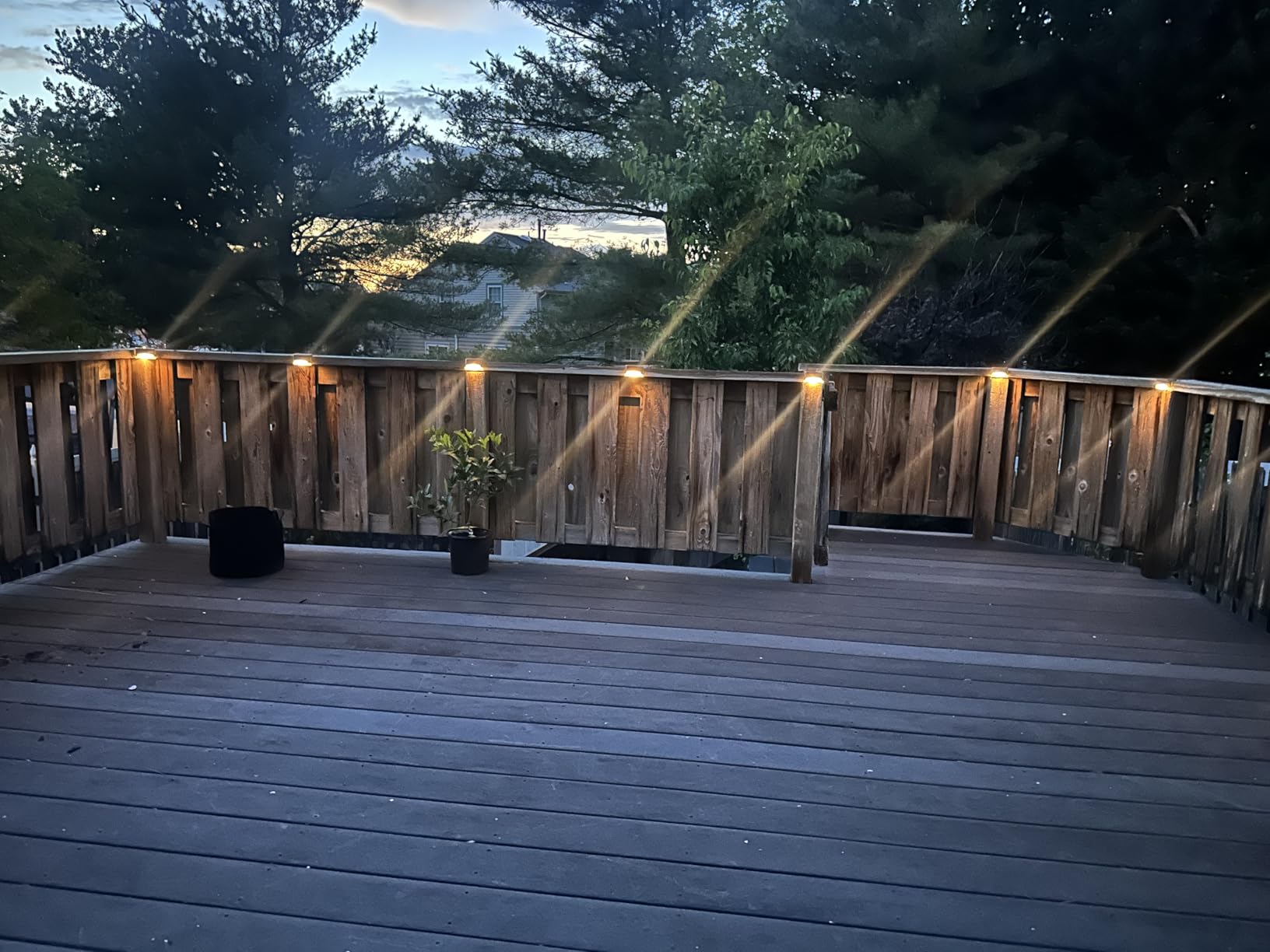 GIGALUMI Led Solar Deck Lights, 16 Pack,Waterproof, Warm White customer photo 2