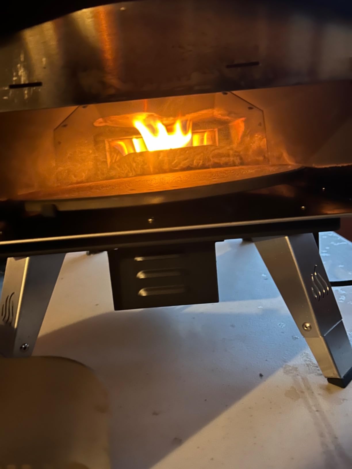 Mimiuo Auto-Rotating Wood Pellet Pizza Oven Outdoor 40Lbs, 60S Bake w/Stone customer photo 1
