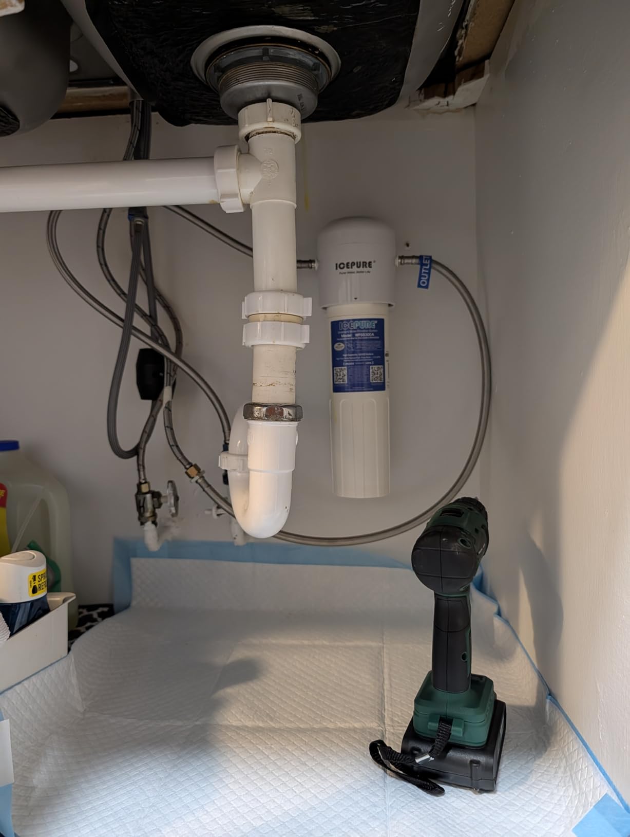 ICEPURE Under Sink Water Filter System, 3 Years or 22000 Gallons Ultra High Life NSF/ANSI 42 Certified, Removes Heavy Metals, Chlorine, Direct Connect Under Counter Drinking Water System, USA Tech customer photo 2
