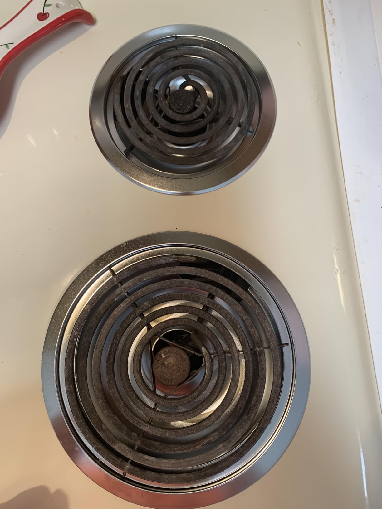 Electric Stove Burner Drip Pans and Rings for GE Hotpoint Set of 4 Chrome customer photo 1
