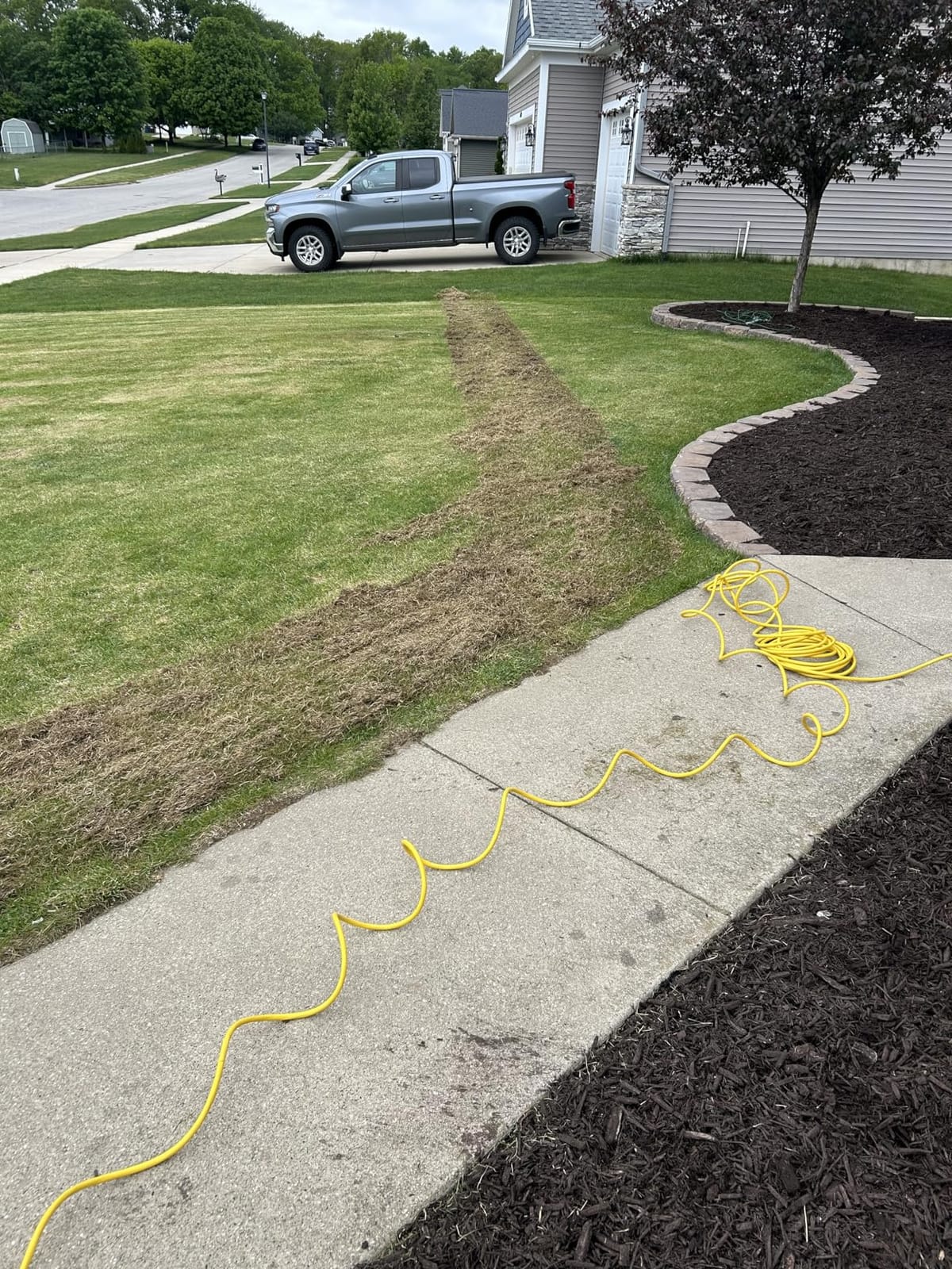 Sun Joe 15-Inch Lawn Dethatcher with Scarifier Blade Reel, AJ805E customer photo 1