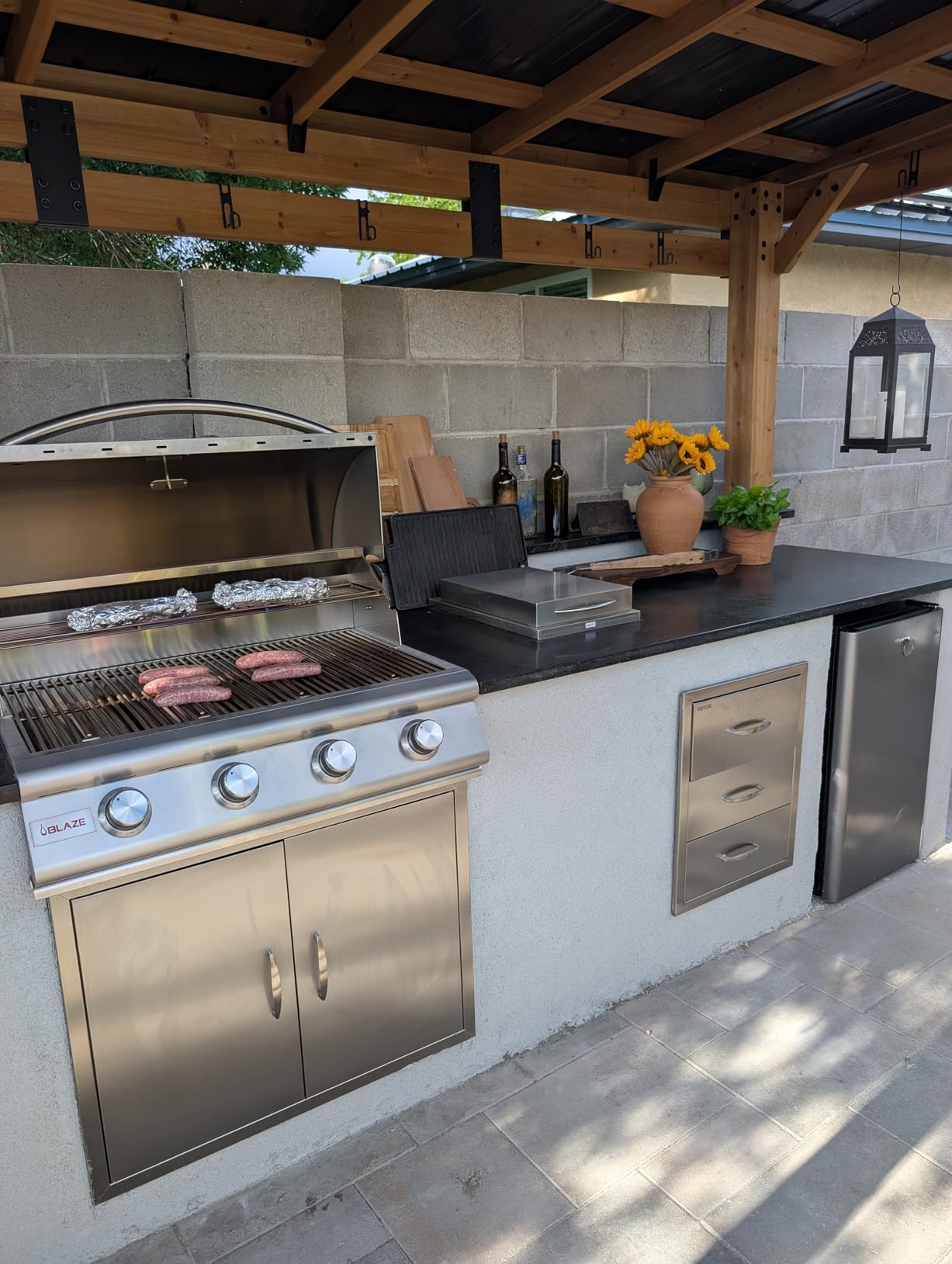 Blaze Prelude LBM Built-In Natural Gas Grill | 32-Inch 4-Burner BBQ with 56,000 BTUs | 304 Stainless Steel | BLZ-4LBM-NG customer photo 1