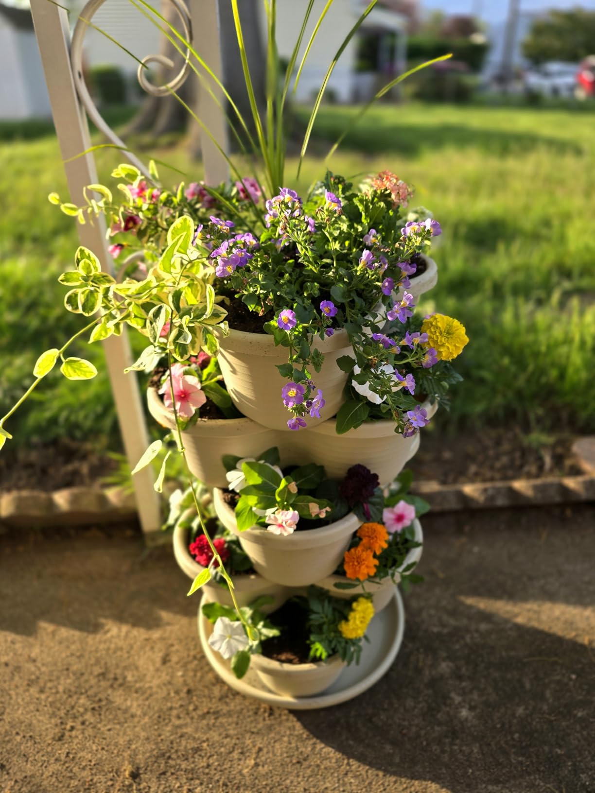 VIVOSUN 2-Pack 5 Tier Vertical Gardening Stackable Planter for Strawberries customer photo 1