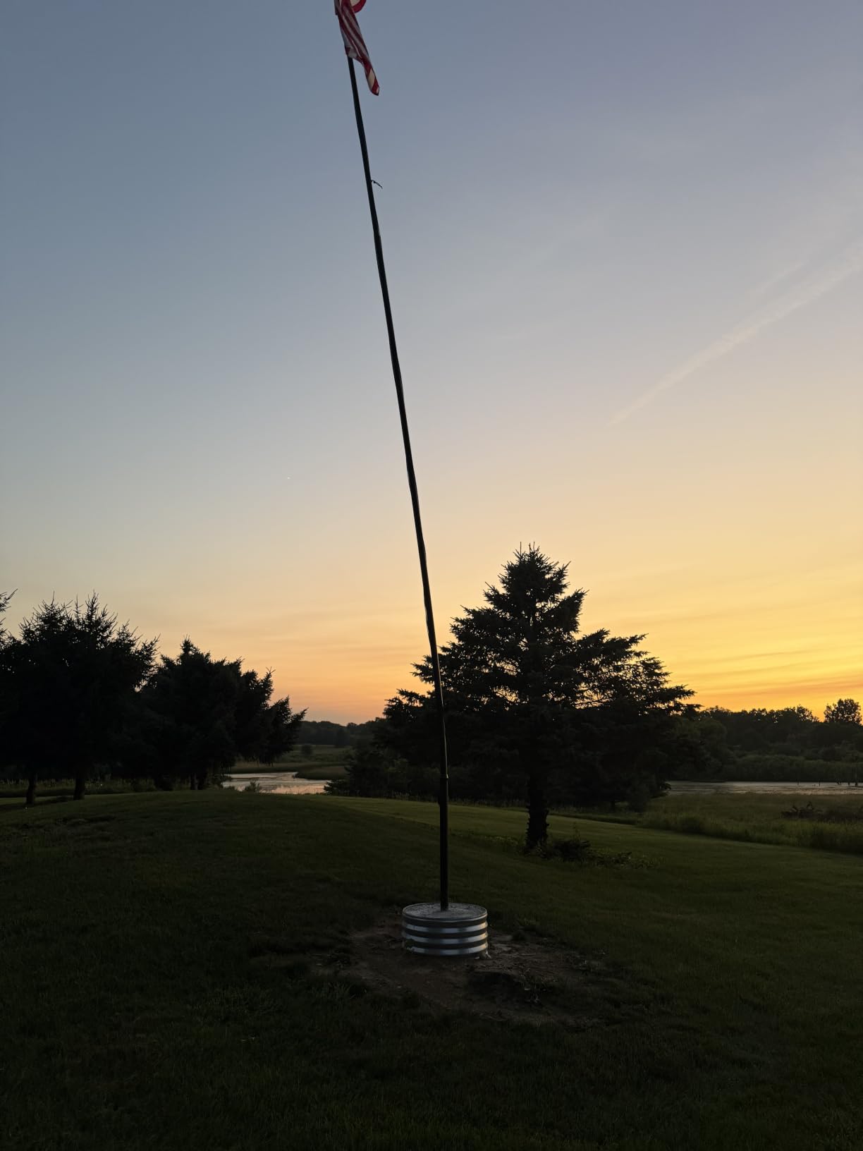 Flag Pole for Outside House, 20 FT Heavy Duty Aerospace Aluminum Flagpole customer photo 2