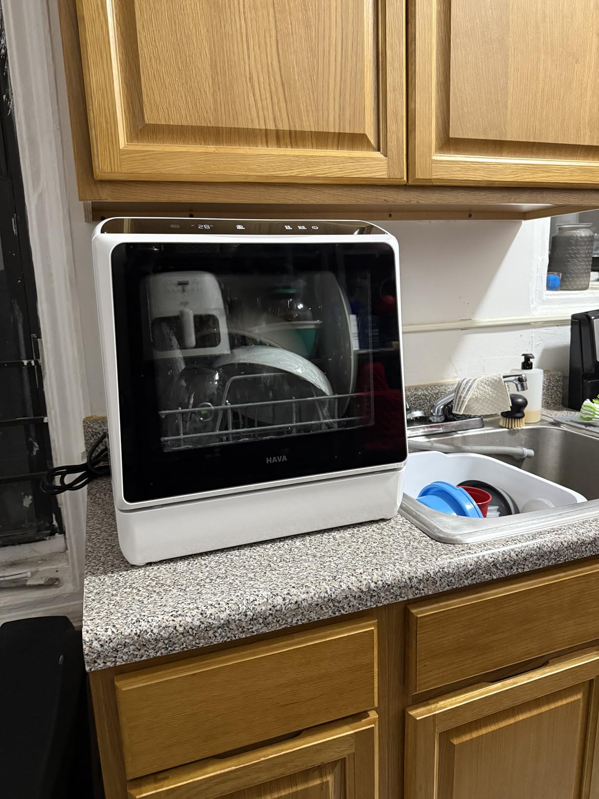 HAVA Countertop Dishwasher, 6 Programs Portable Dishwasher with Water Tank, No Hookup Needed, 167 Degree F High-Temperature Washing, Baby Care and Hot Air Drying Function for Homes, Apartments and RVs customer photo 2