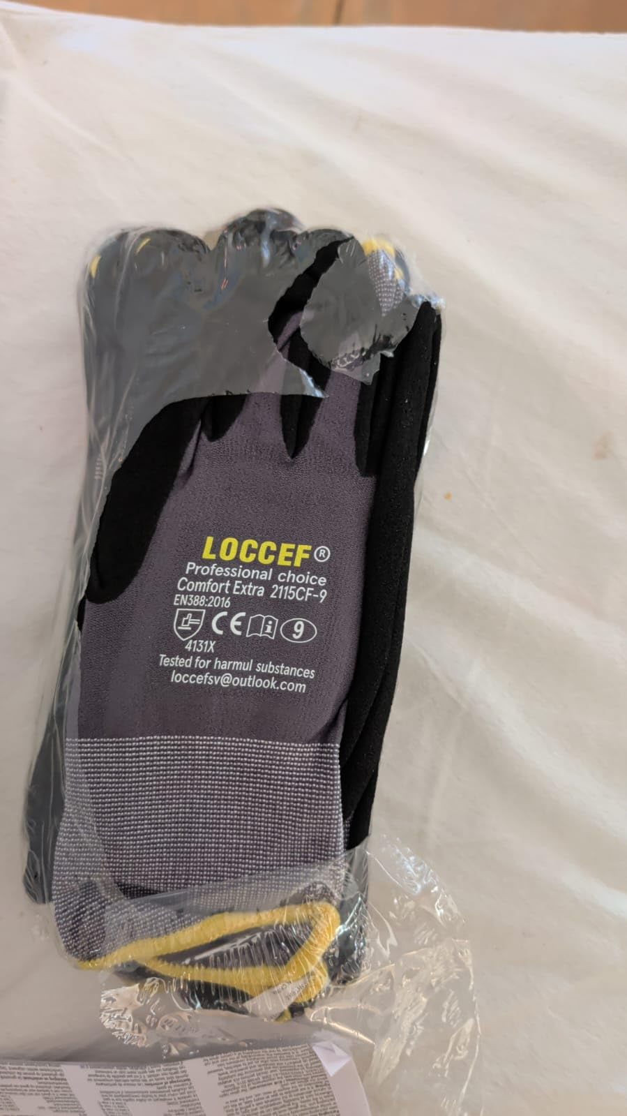 LOCCEF MicroFoam Nitrile Coated Safety Work Gloves customer photo 1