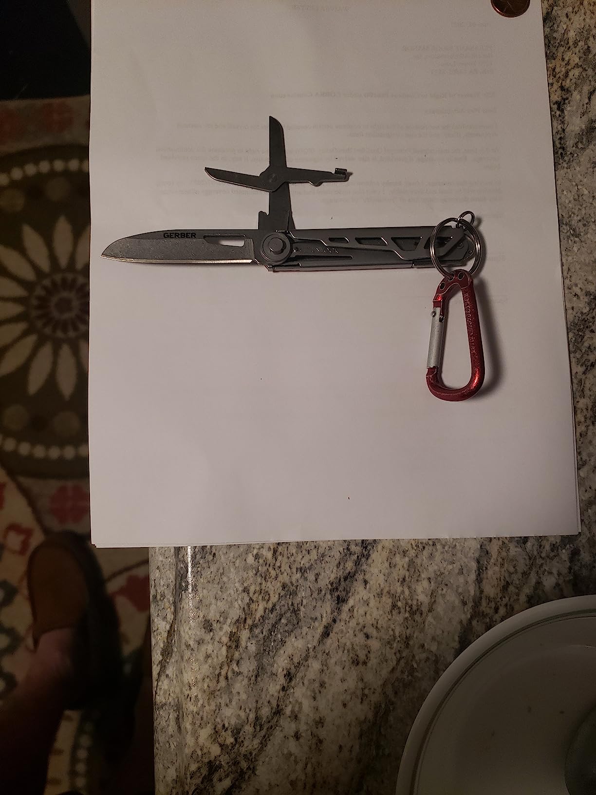 Gerber Gear Armbar Slim Cut, Pocket Knife, Multitool with Scissors, Burnt Orange customer photo 2