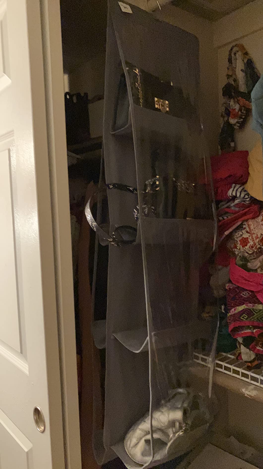 Purse Organizer for Closet, Heavy Duty Hanging Handbag Storage customer photo 1