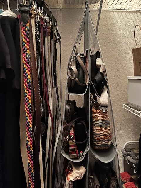 Purse Organizer for Closet, Heavy Duty Hanging Handbag Storage customer photo 2