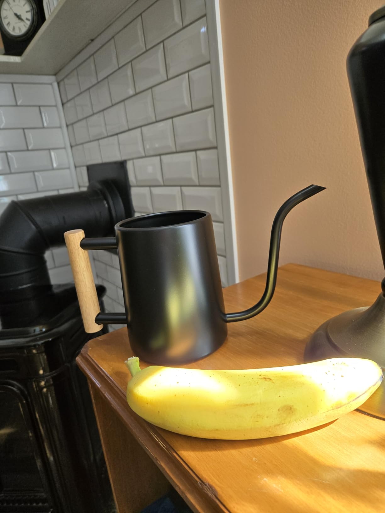 Metal Small Indoor Watering Can with Long Spout & Real Wood Handle, 35oz customer photo 1