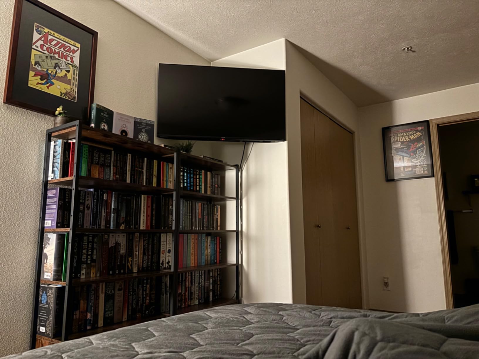 IRONCK Bookcase with Doors and Open Shelves for Home Office and Living Room customer photo 2