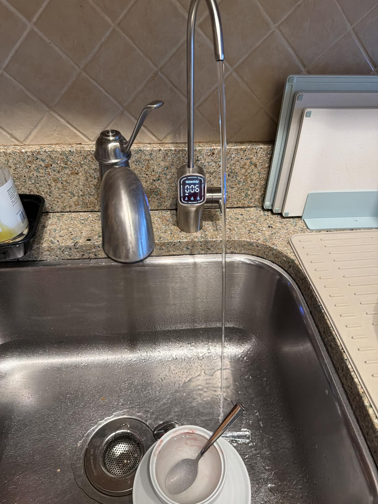Waterdrop G3P800 Reverse Osmosis Water Filter, 800 GPD, Tankless RO System | NSF/ANSI 42 & 53 & 58 & 372 Certified, 10-Stage RO Water Filtration System Under-Sink, 3:1 Pure to Drain, Smart LED Faucet customer photo 1