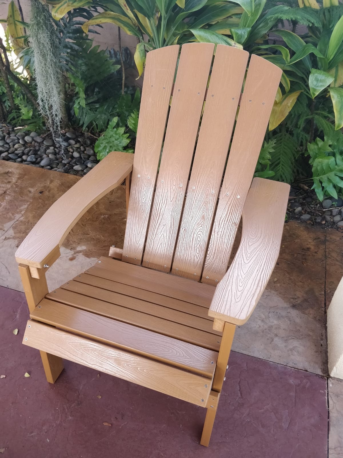 Flash Furniture Charlestown Poly Resin Adirondack Chair - Gray - All Weather - Indoor/Outdoor - Set of 2 customer photo 2