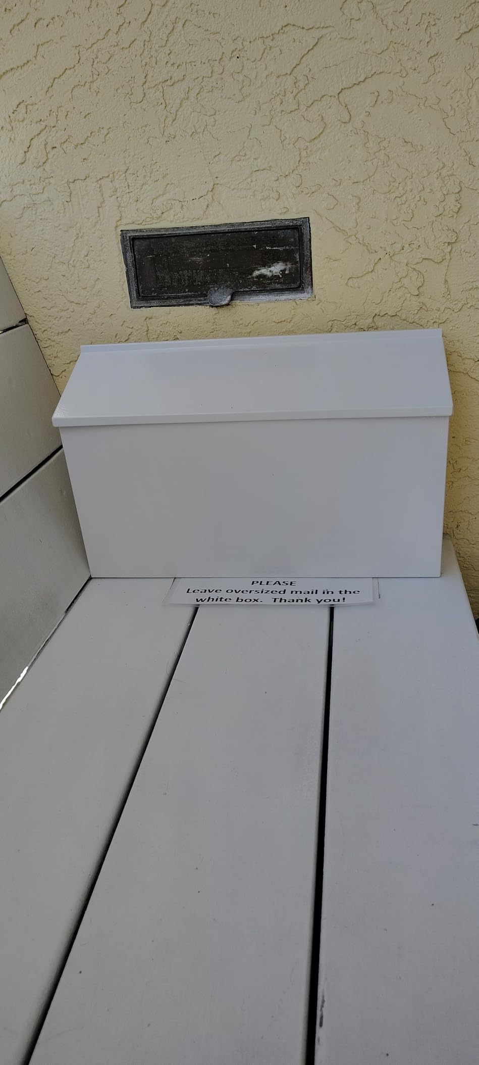 Dalmbox Wall Mount Mailbox for Outside Rust Proof Galvanized Steel, White customer photo 1