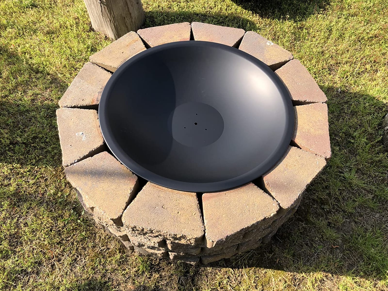 SINGLYFIRE 22 inch Fire Pit for Outside Outdoor Wood Burning Small Bonfire Pit Steel Firepit Bowl for Patio Camping Backyard Deck Picnic Porch,with Spark Screen,Log Grate,Poker customer photo 2