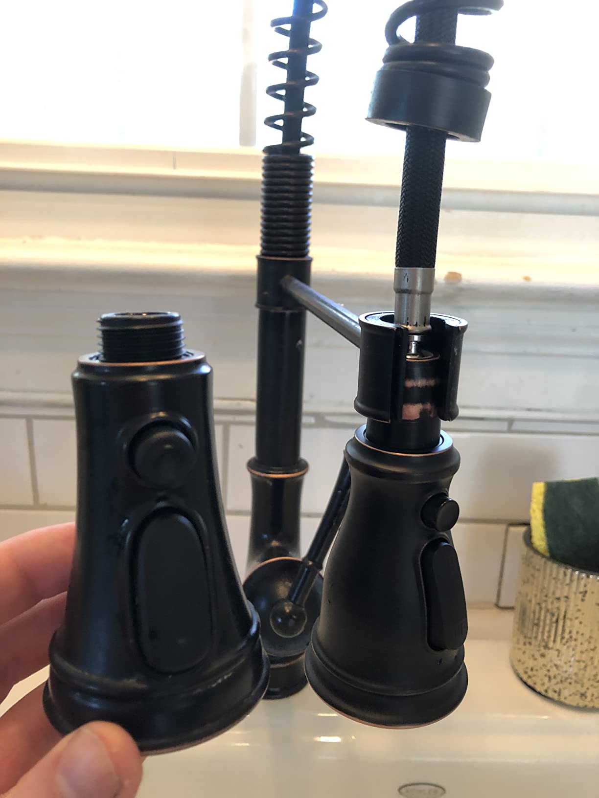 APPASO Black Touchless Kitchen Faucet with Pull Down Sprayer, Motion Sensor | Hands free Kitchen Faucet with Soap Dispenser, 0.3s Response, SUS 304 Stainless Steel, 3 Modes, Single Handle, Matte Black customer photo 1