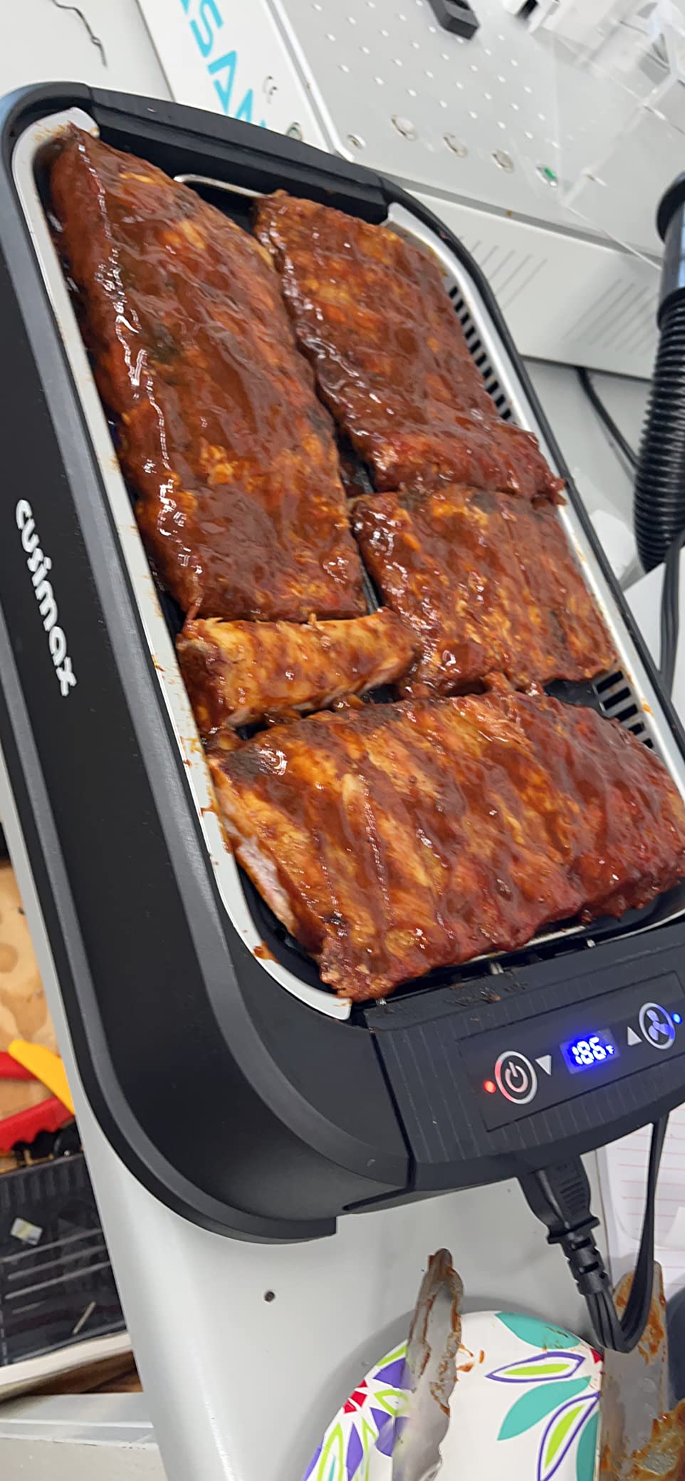 Smokeless Grill Indoor, CUSIMAX Electric Grill, 1500W Indoor Grill, Black customer photo 1