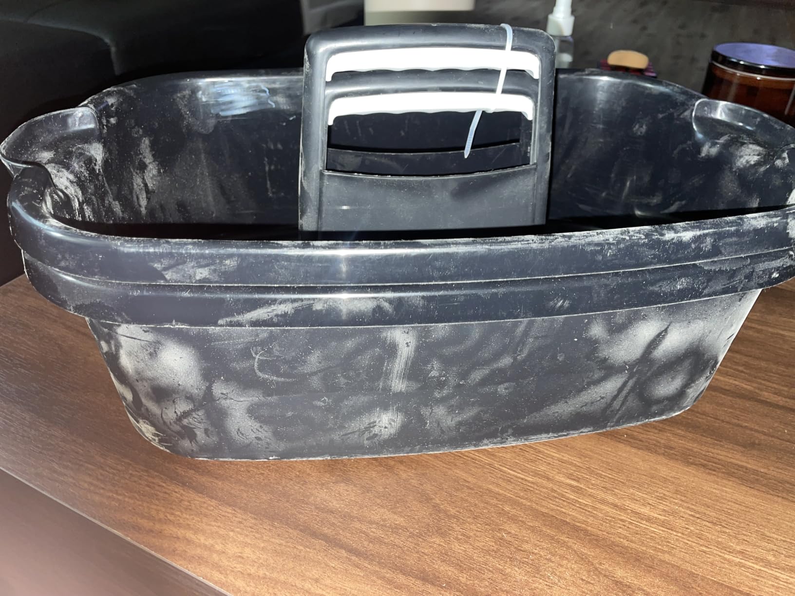 JiatuA Large Cleaning Supplies Caddy Portable Shower Caddy Basket Dark Gray customer photo 1