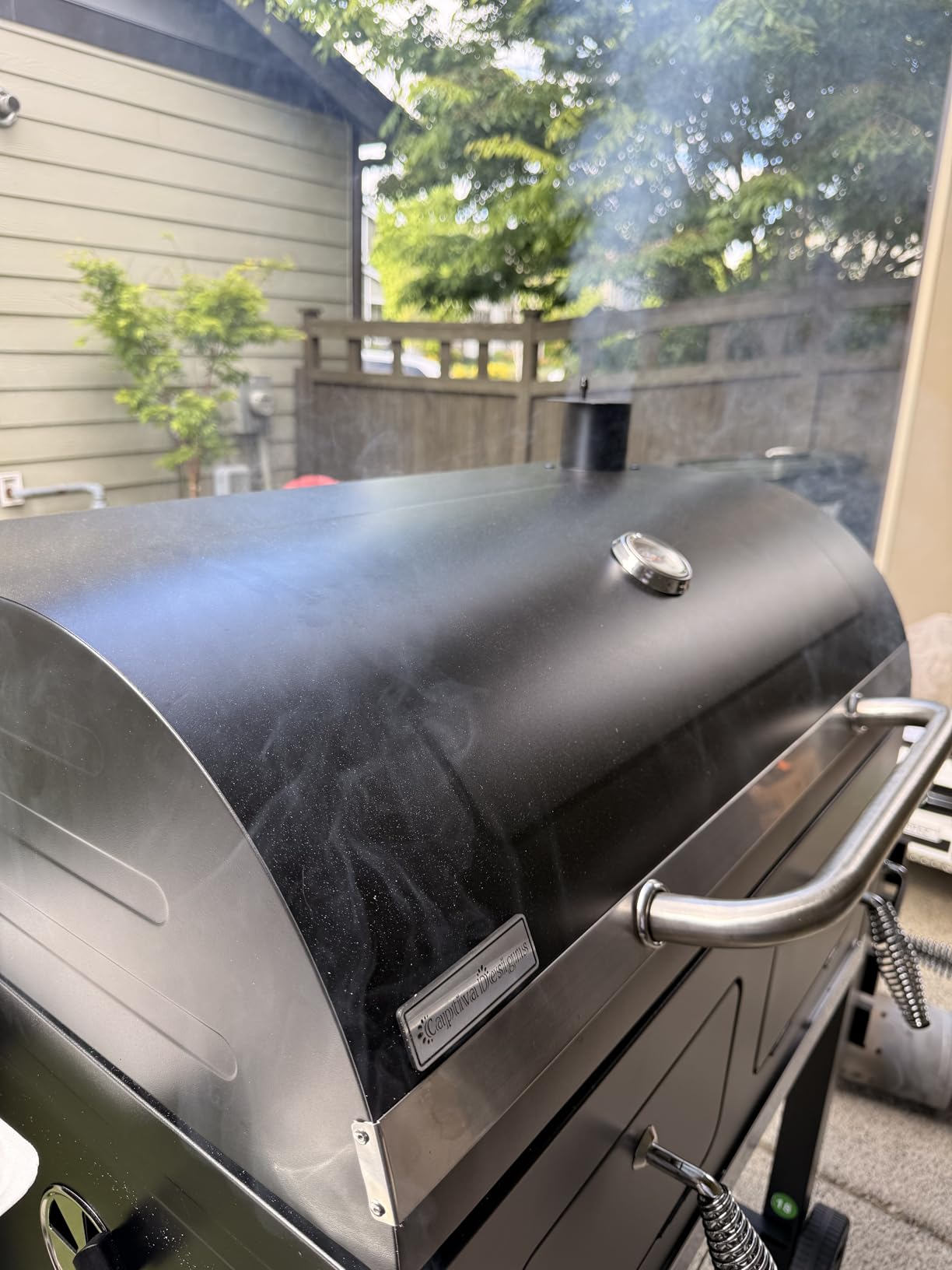 Captiva Designs Charcoal Grills Extra Large Barbecue Grill Heavy Duty, 794 SQ.IN Oversize Cooking Area, with 2 Individual Lifting Charcoal Trays and Foldable Side Tables customer photo 2