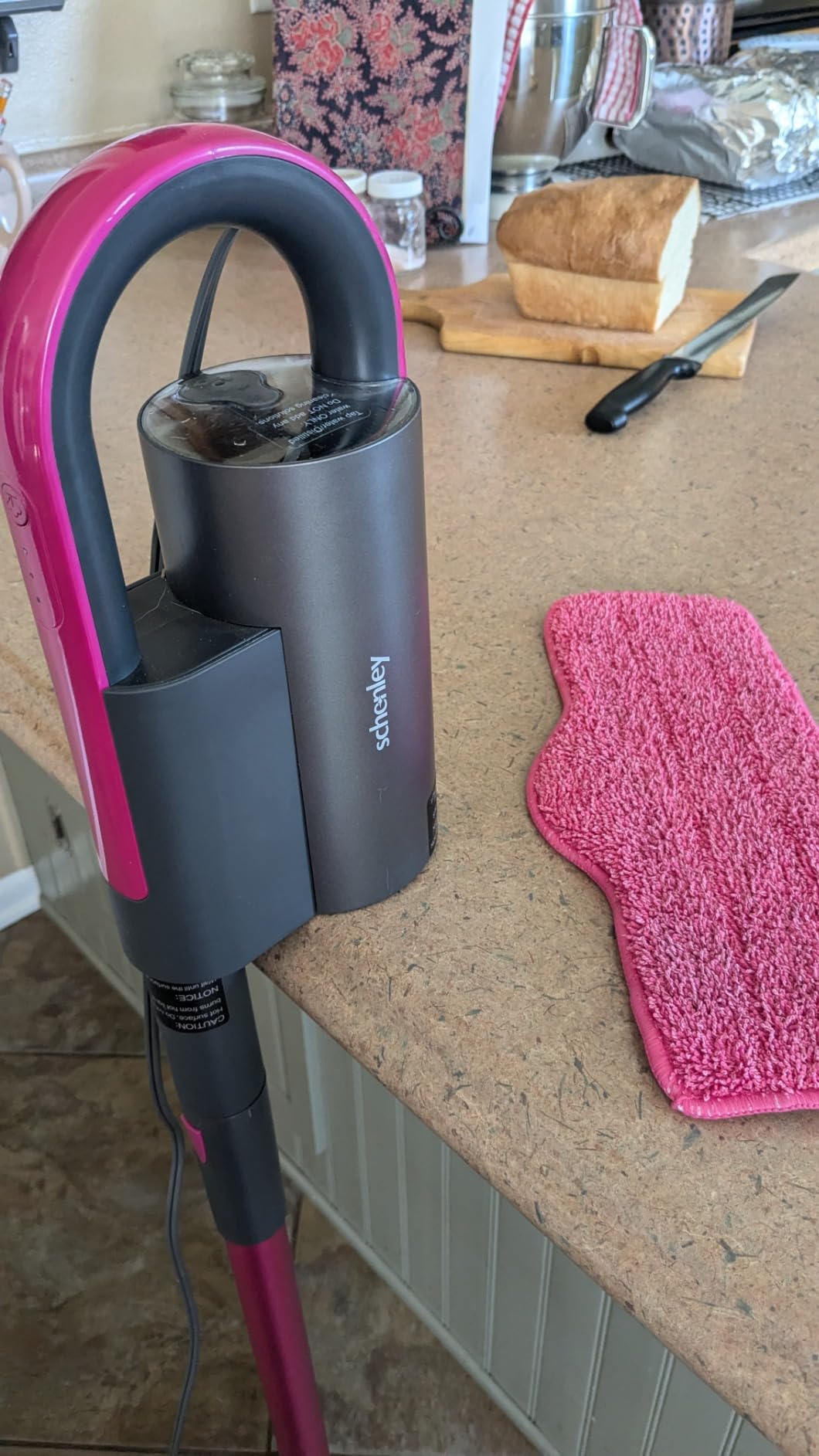 Schenley Steam Mop Cleaner, Detachable Handheld Steamer for Home Cleaning | Quick 15s Heat-Up | 248°F High-Temp Steam | 3 Steam Levels | 25-Min Runtime | for Hardwood & Tile Floor, Grout, Window customer photo 1
