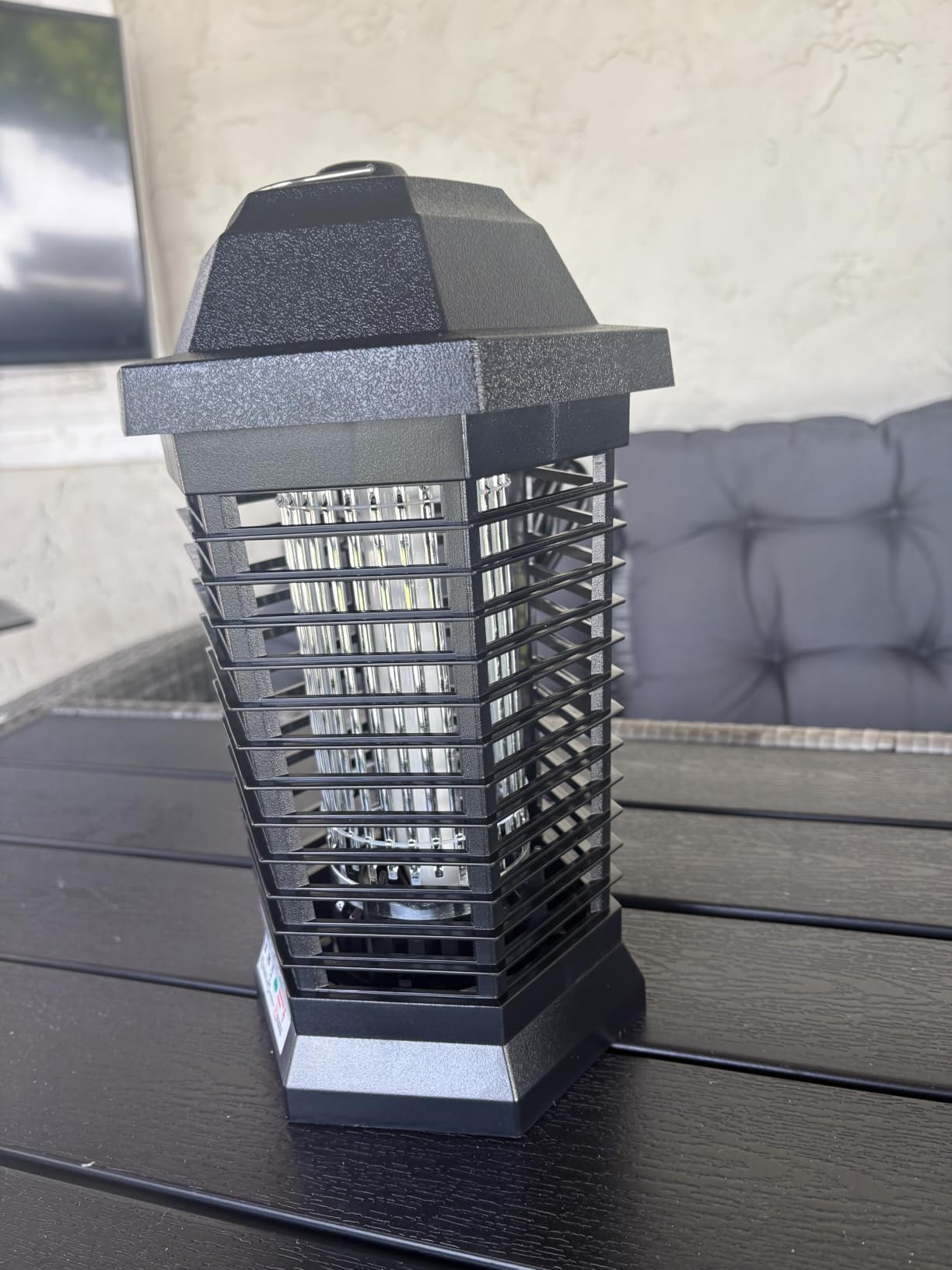 GOOTOP Bug Zapper Outdoor, Mosquito Zapper, 4200V 3 Prong Plug in Electric Fly Zapper, Mosquito Killer, Fly Traps, Flying Insects Zapper Indoor Outdoor, ABS Plastic Outer (Black) customer photo 1