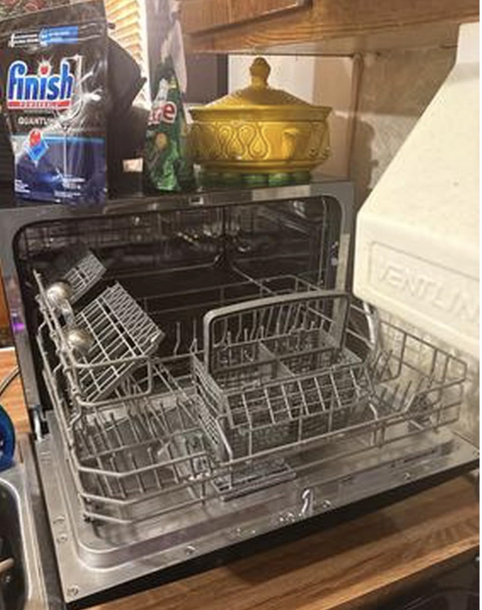 COMFEE' Countertop Dishwasher, Energy Star Portable Dishwasher, 6 Place Settings & 8 Washing Programs, Speed, Baby-Care, ECO& Glass, Dish Washer for Dorm, RV& Apartment, Black customer photo 1