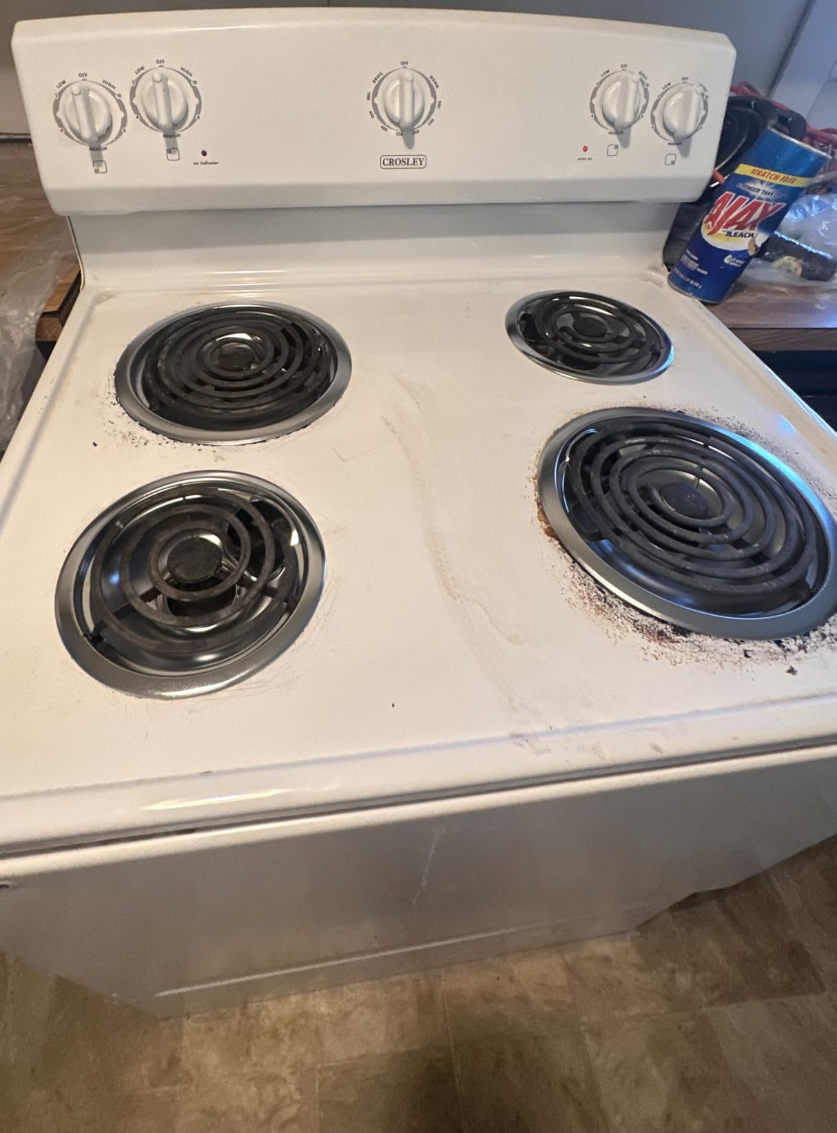 GE Black Stove Drip Pans, 10% Energy Save by Enamel Spraying Prevent Bending and Rust - Include 2 6'' Burner Drip Pans and 2 8'' Drip Bowl customer photo 1