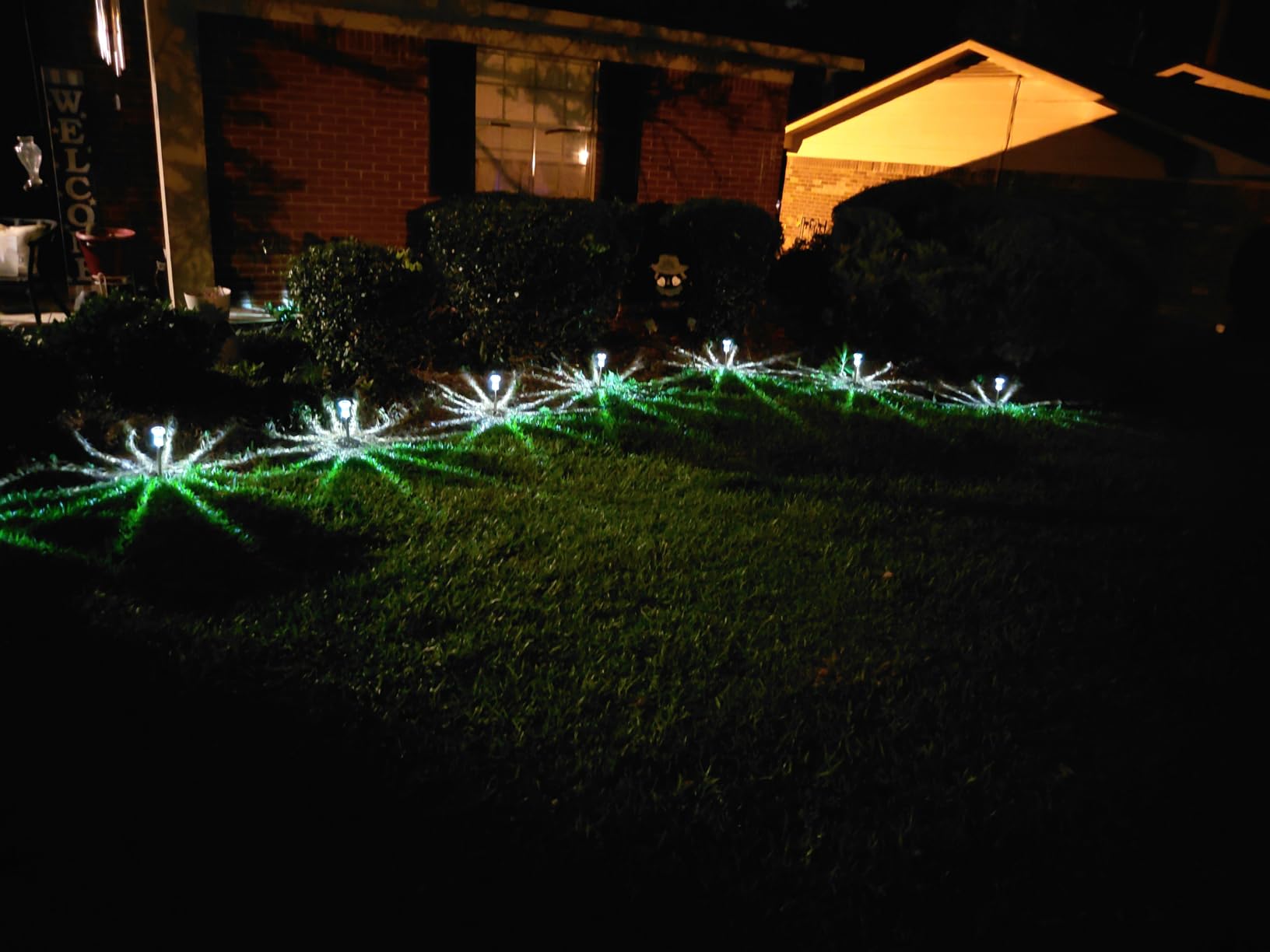 DenicMic Solar Lights Outdoor Waterproof 10 Pack Pathway Lights Cool White customer photo 1