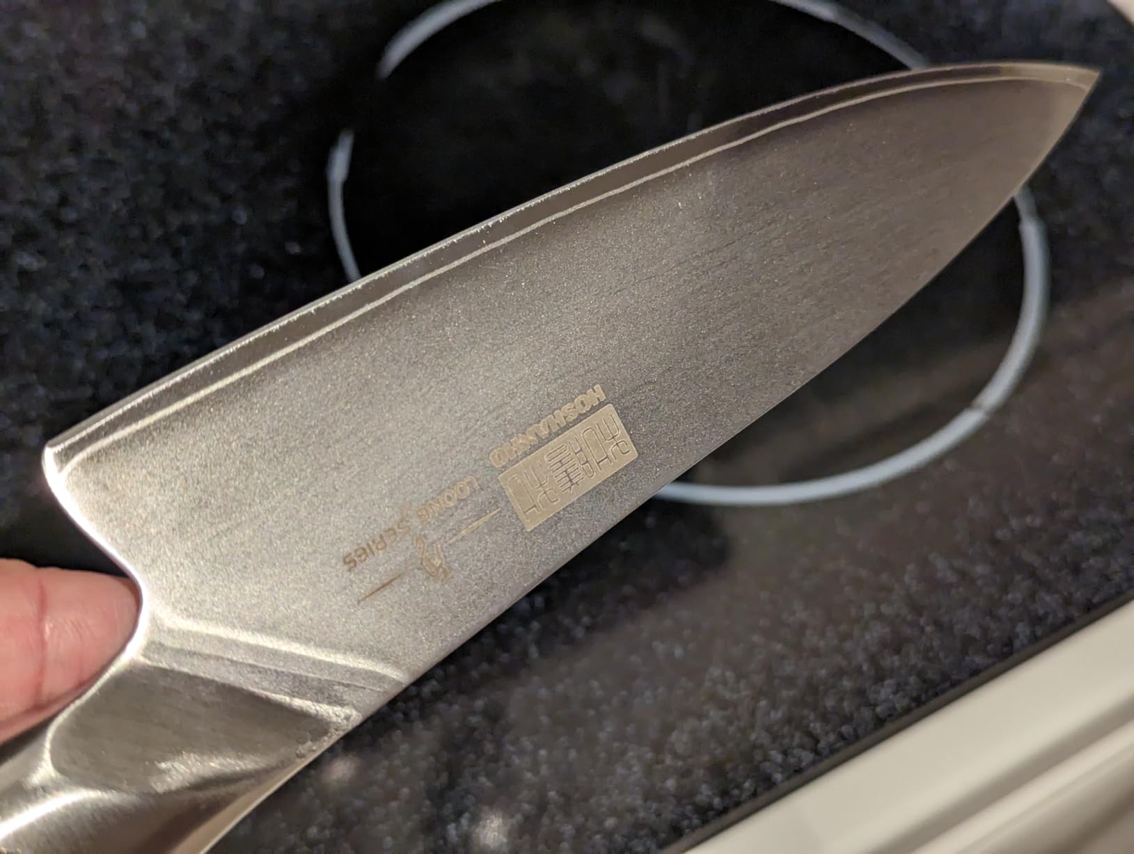 HOSHANHO Kitchen Knife in Japanese High Carbon Steel, Professional High-Class Chef's Knife 8 inch, Non-slip Ultra Sharp Cooking Knives with Ergonomic Handle customer photo 1