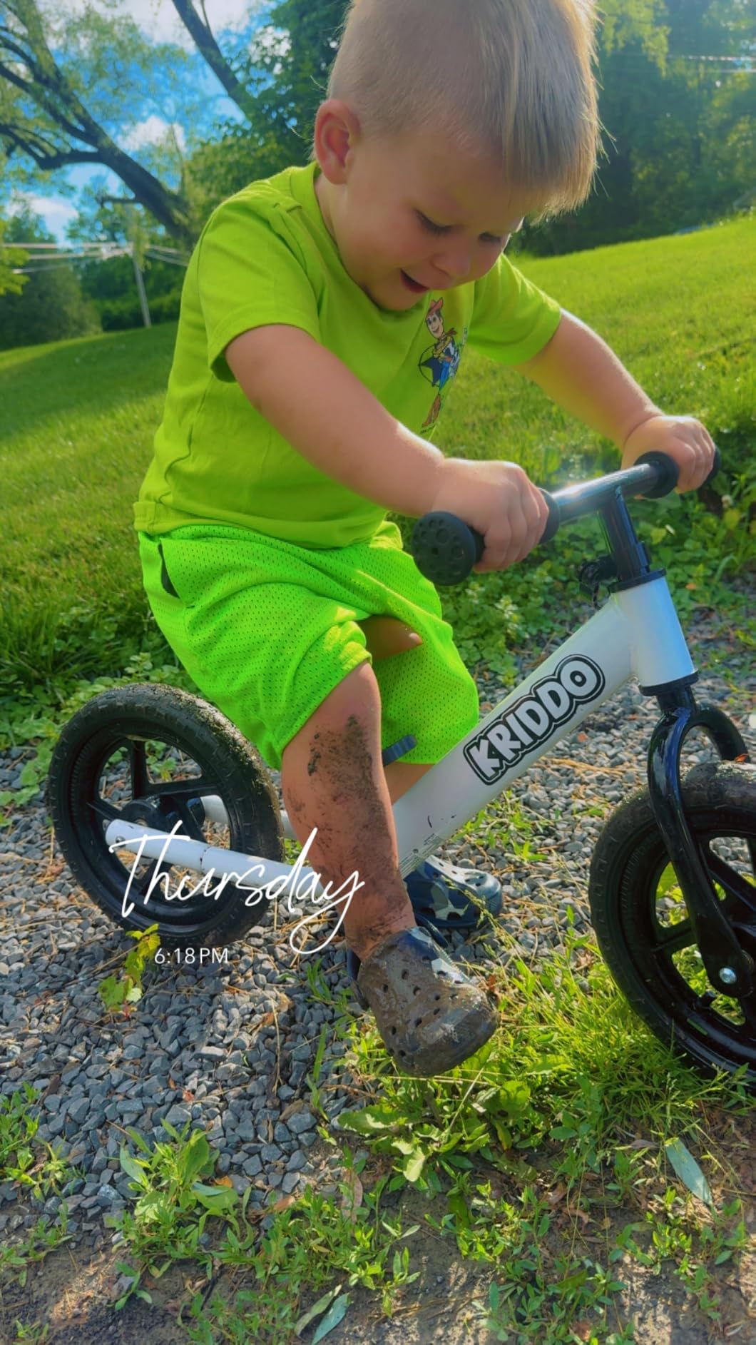 KRIDDO Toddler Balance Bike 2 Year Old, Gift for 2-3 Boys Girls, Adjustable customer photo 2