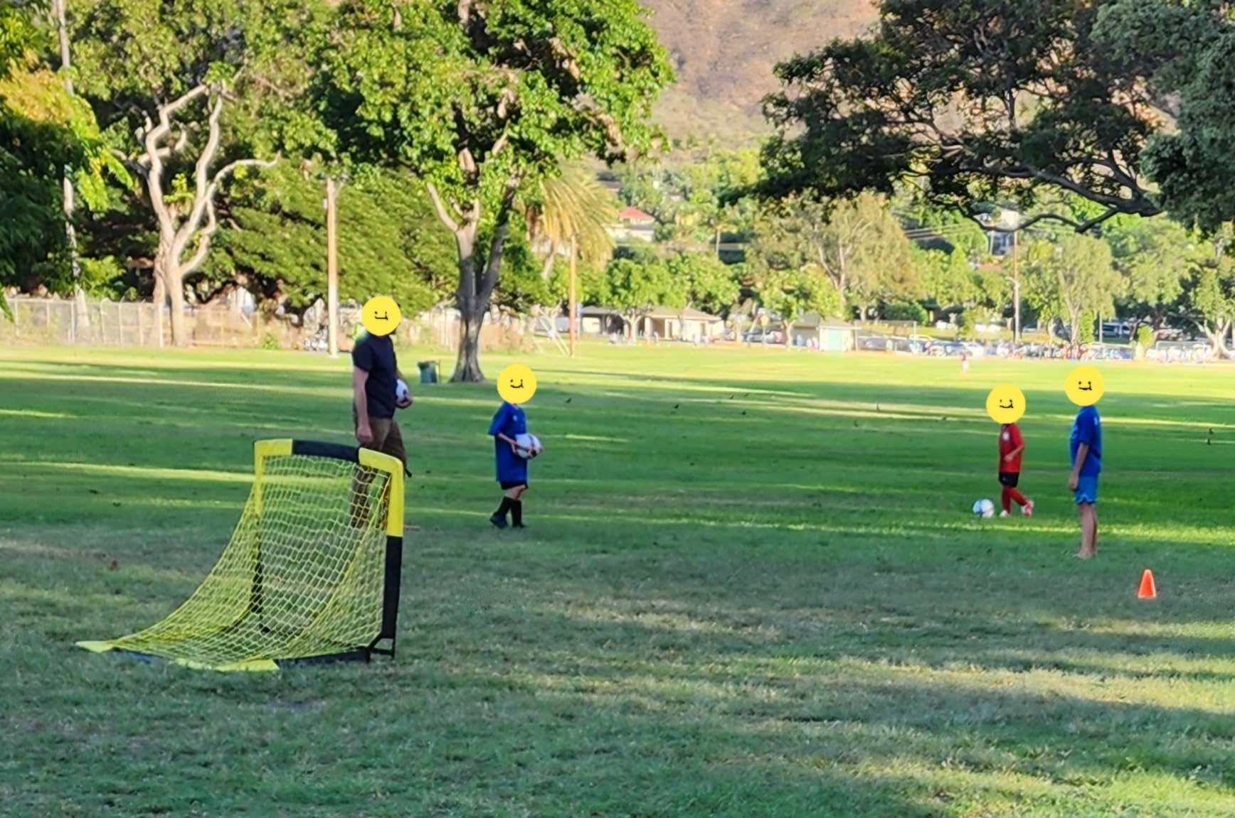 VAVOSPORT Kids Soccer Goals for Backyard Set of 2,Soccer Training Equipment customer photo 2
