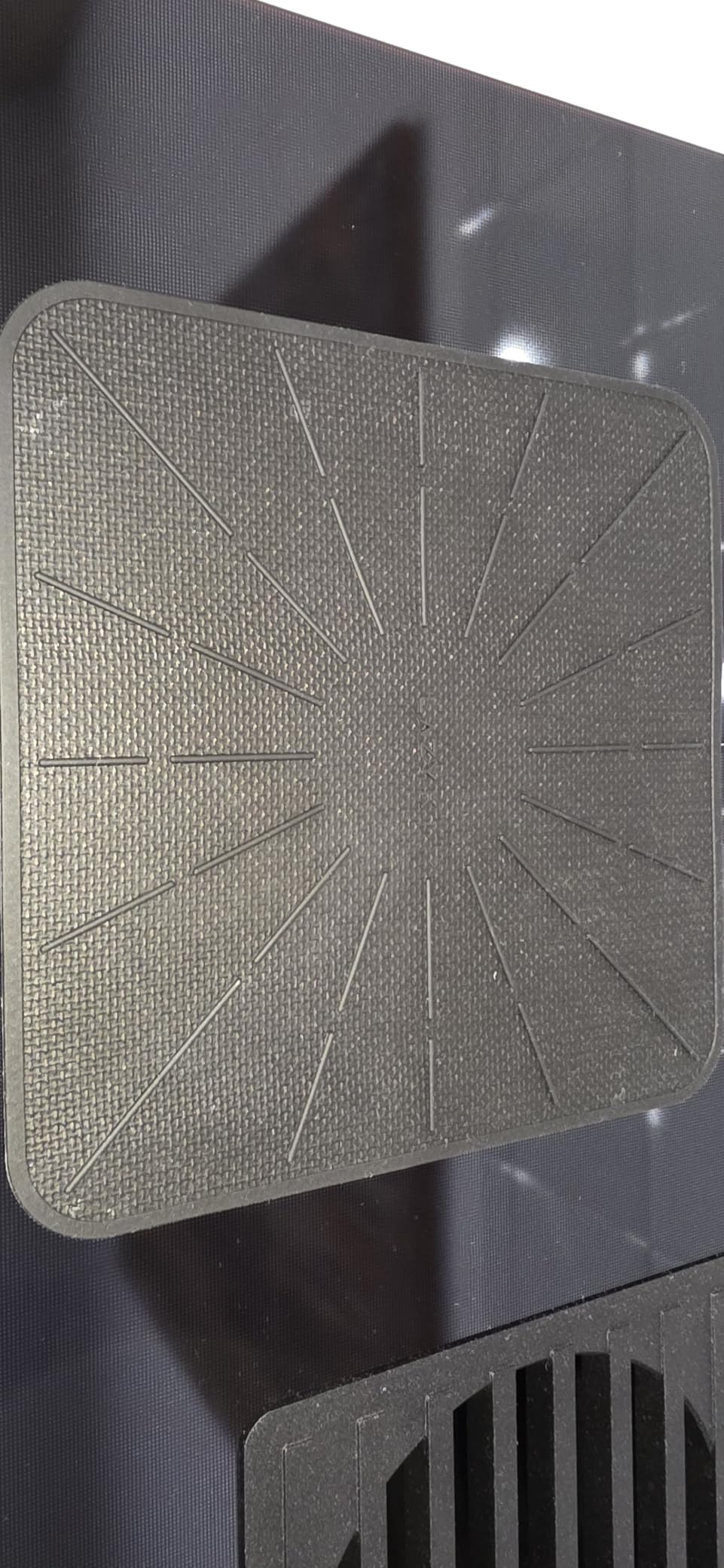 Lazy K Induction Cooktop Mat - Silicone Fiberglass Scratch Protector - for Magnetic Stove - Non slip Pads to Prevent Pots from Sliding during Cooking - Square (9 inches) Black customer photo 2