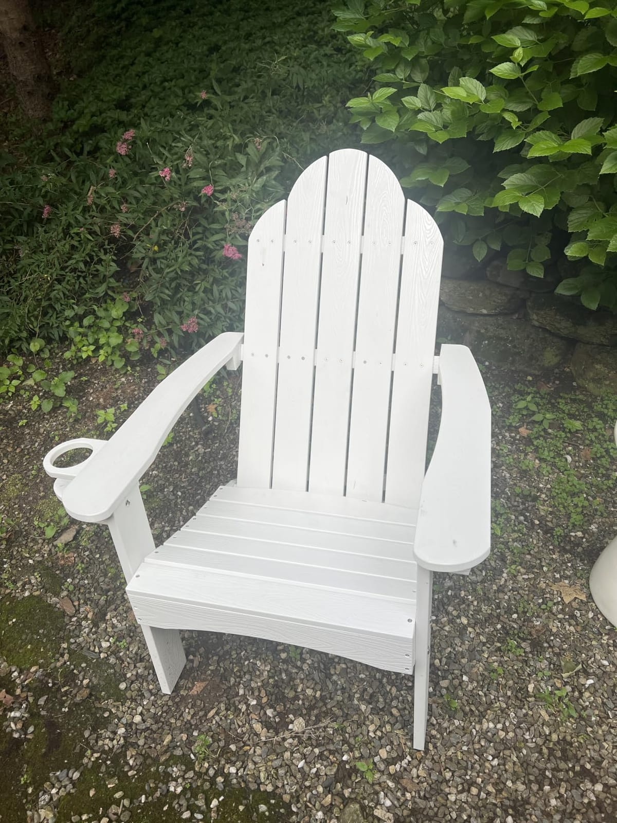LUE BONA HDPS Outdoor Adirondack Chair, Cup Holder, Set of 4, Dark Gray customer photo 1