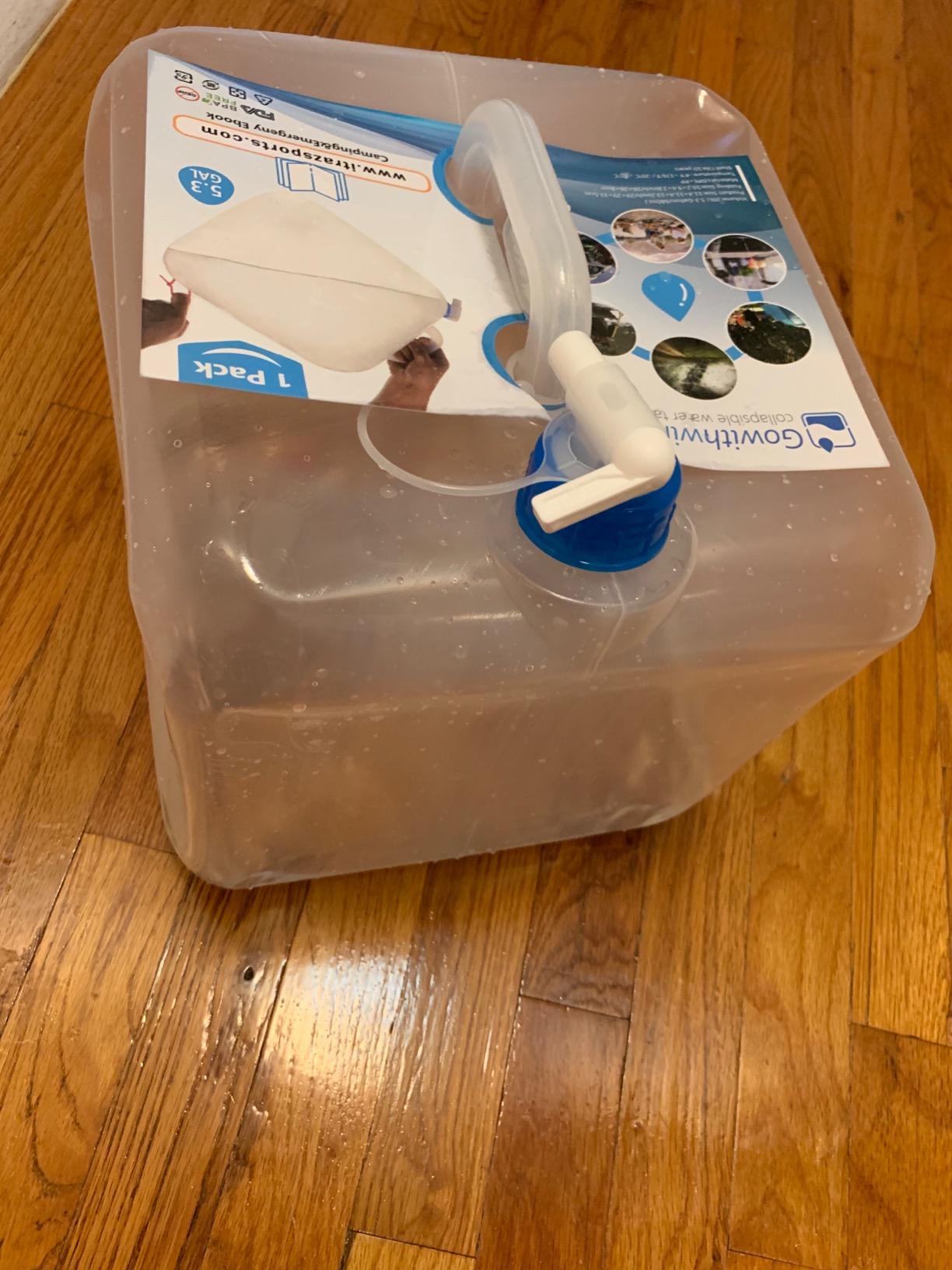 5.3 Gallon Collapsible Water Storage Container with Spigot, BPA-Free customer photo 1