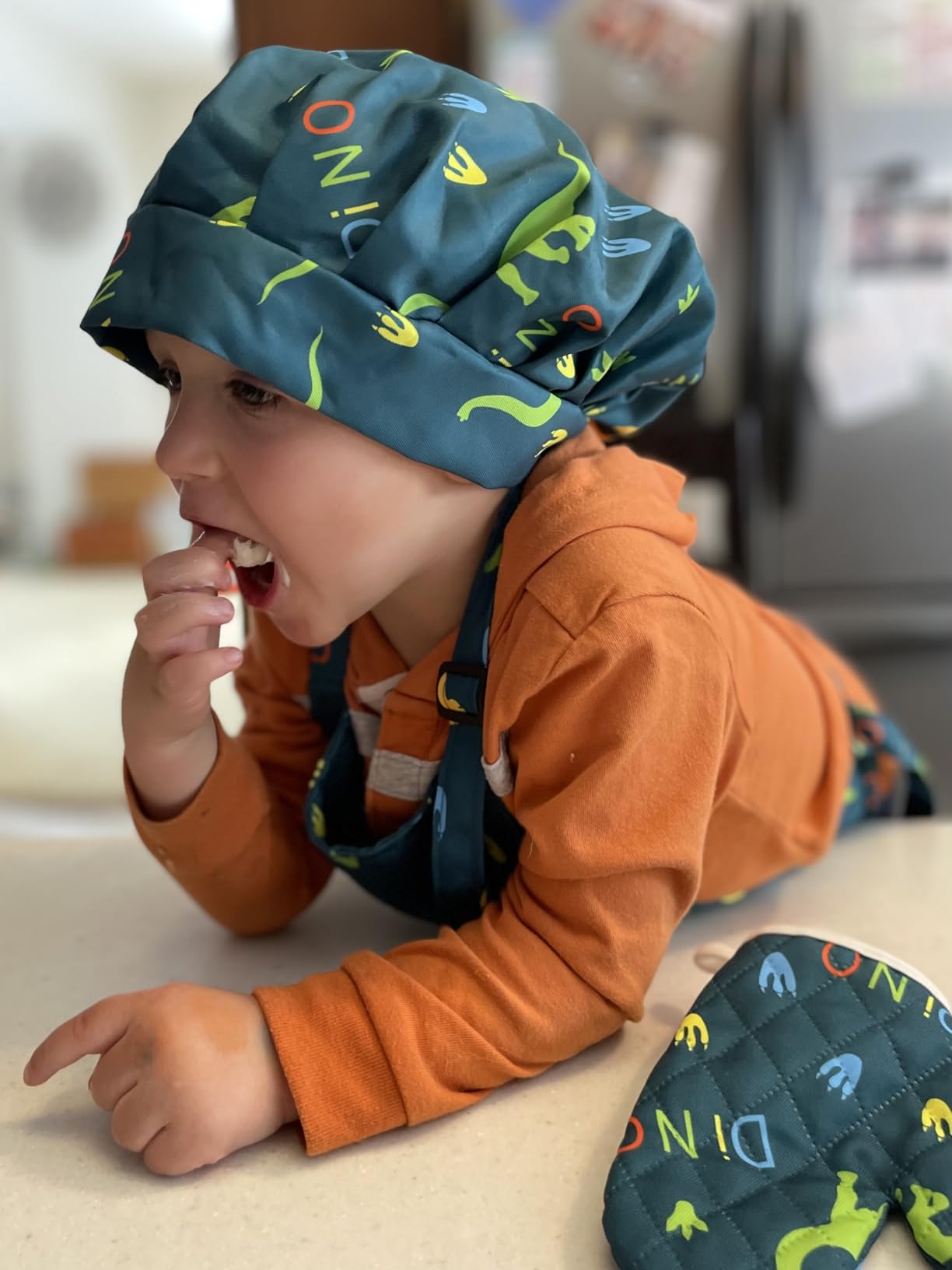 Kids Cooking Sets Real, Kids Baking Set, Chef Set with hat and Apron | 42PCS Montessori Kitchen Tools with Safe Knife, Pots & Pans, Pretend Cooking Toys Gift for Boys Girls Ages 3+ customer photo 2
