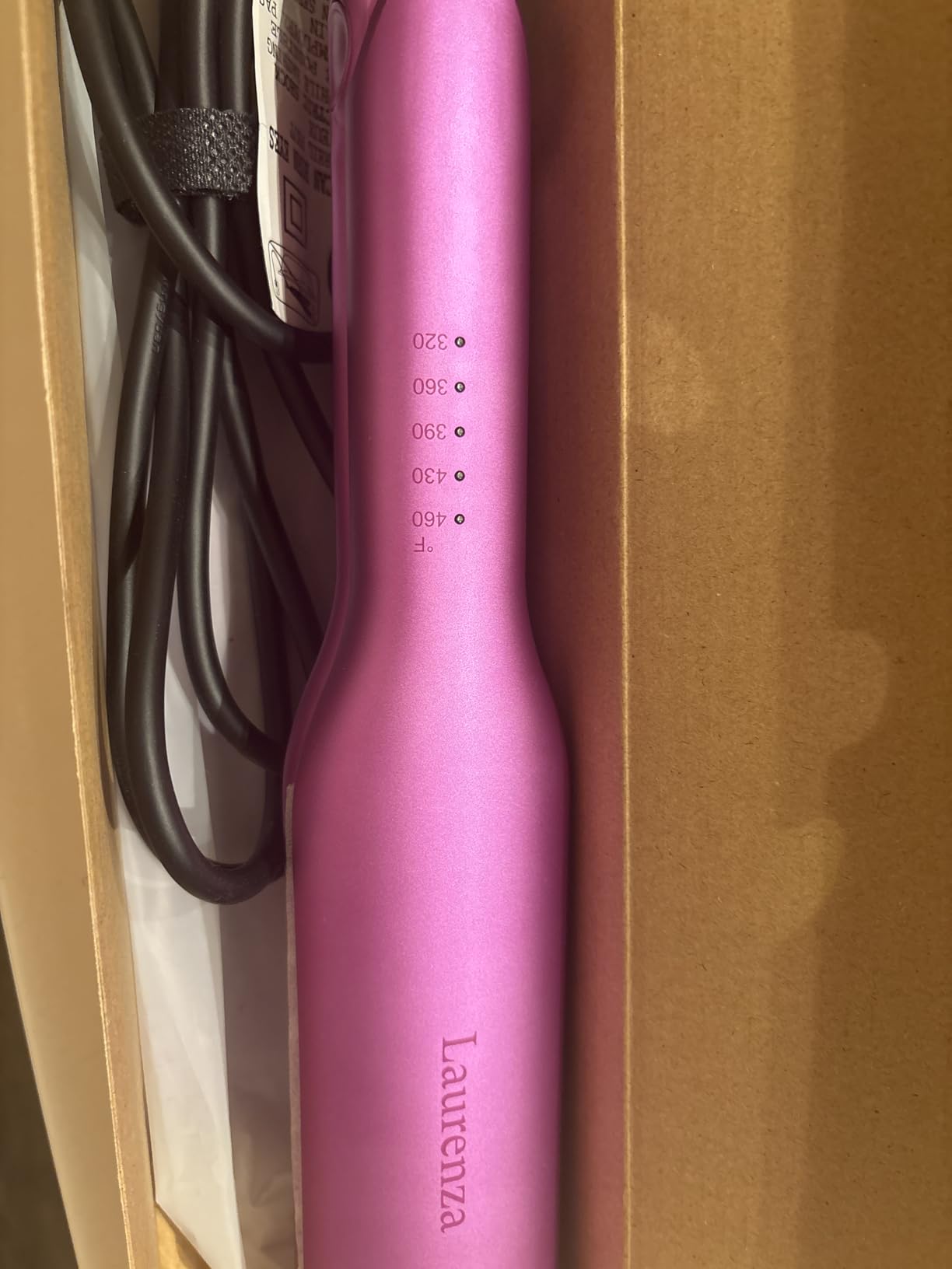 2-Inch Wide Flat Iron Hair Straightener and Curler with 20M Anions | For thick curly hair, coarse strands, 20M negative ions, frizz control; ceramic plates, 460℉ heat, quick styling, auto-off customer photo 1