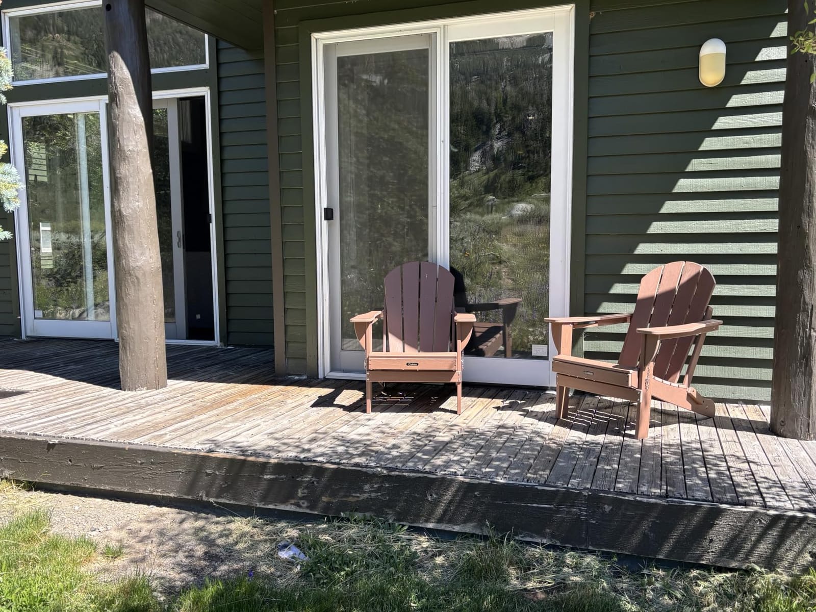 Ciokea Folding Adirondack Chair Wood Texture for Patio, Weather Resistant, Plastic Fire Pit Chair with Cup Holder, Lawn Chair for Outdoor Porch Garden Backyard Deck (Black) customer photo 1