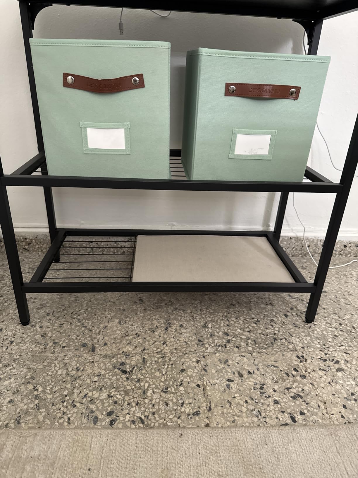 DECOMOMO Storage Bins, Cube Storage Bin with Labels customer photo 2