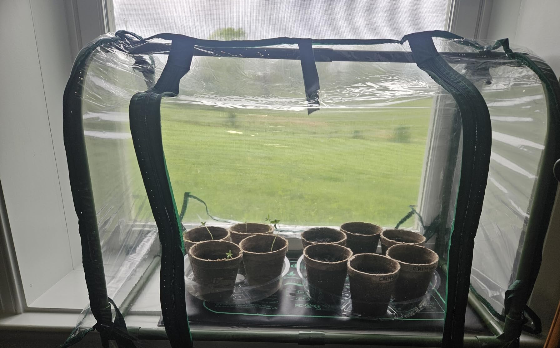 Mini Indoor Greenhouse Tabletop Garden Humidity Domes for Seedling customer photo 1