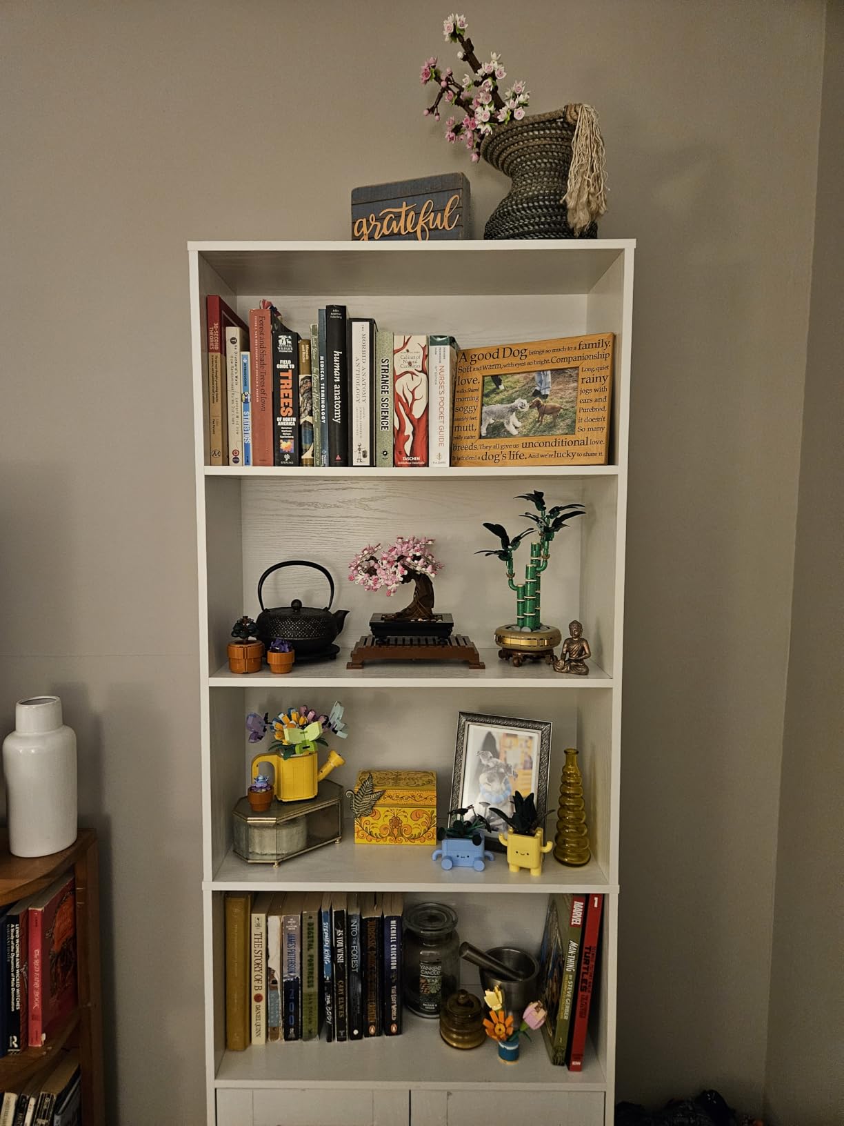 IRONCK Industrial Bookshelves and Bookcases with Doors Floor Standing 6 Shelf Display Storage Shelves 70 in Tall Bookcase for Home Office, Living Room customer photo 2