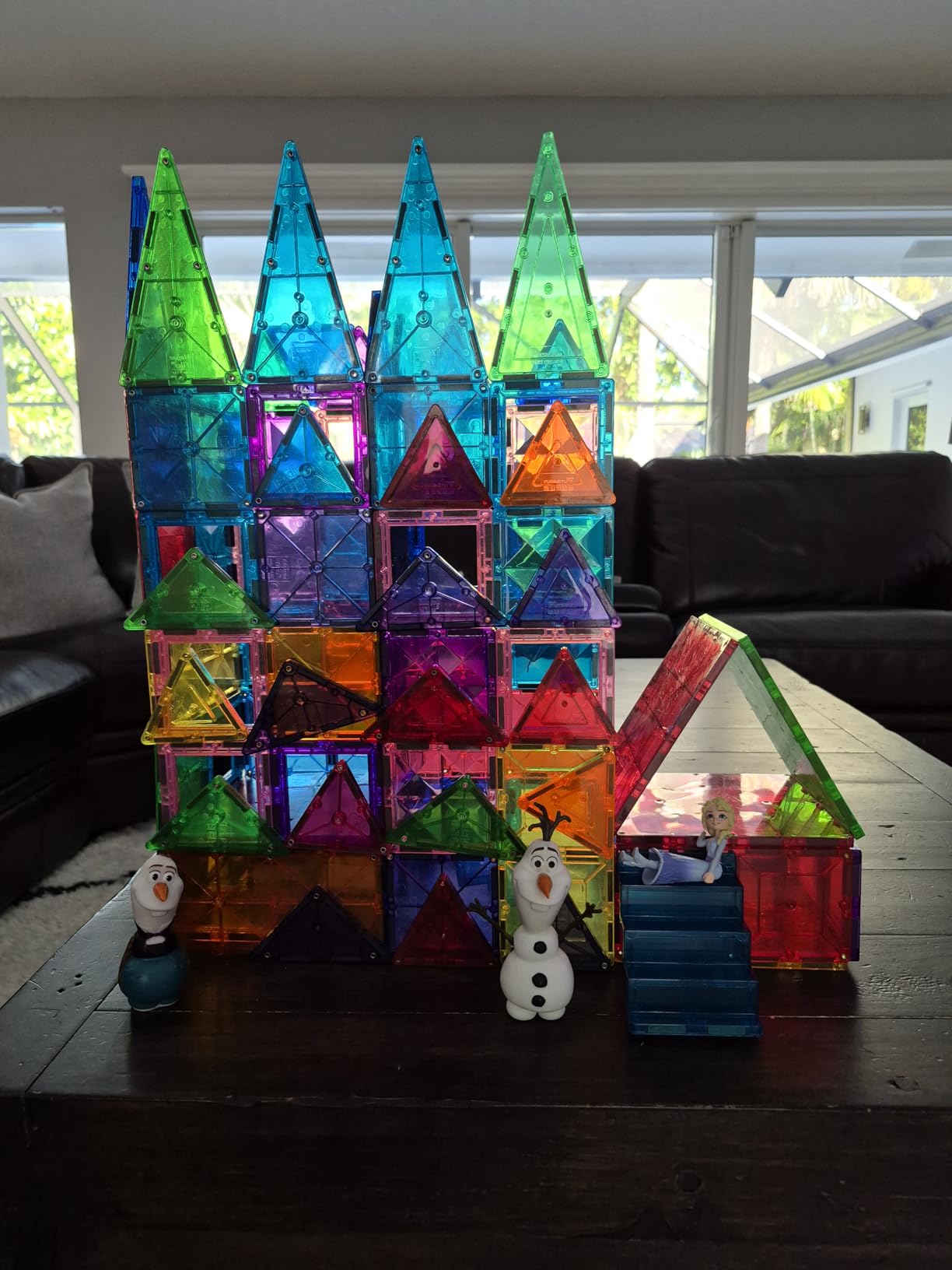 Diamond Magnetic Building Blocks for Kids - Princess Castle Magnetic Tiles Toys for 3-8 Year Old Girls & Boys - 3 4 5 6 Year Old Girl Birthday Xmas Gifts - STEM Educational Toys for Creative Play customer photo 1