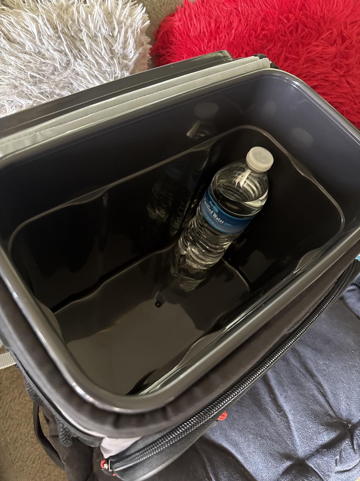 Titan Zipperless HardBody Cooler, Keeps Ice 2 Days | Durable soft cooler with easy access lid, leak proof hard liner with shelf, Backsaver shoulder strap, for lunch and day trips customer photo 1