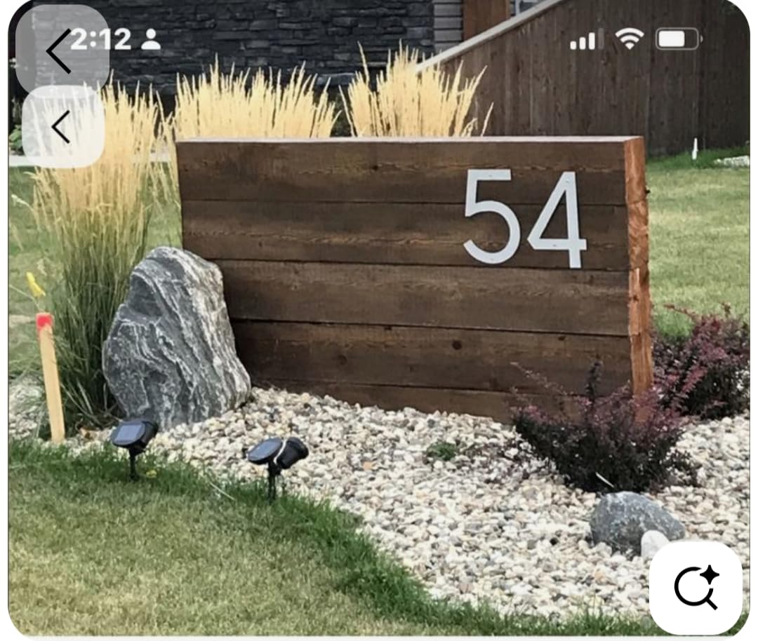 10 Inch Black House Numbers for Outside, Large Address Numbers customer photo 1