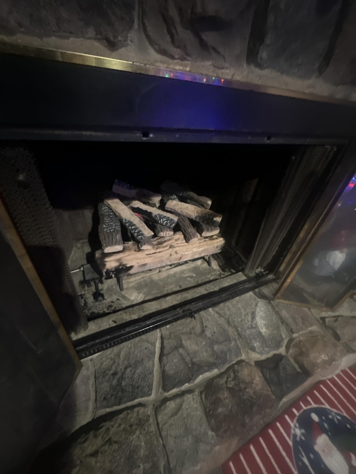 Large Ceramic Gas Fireplace Logs - Set of 10 Artificial Realistic Firewood for Indoor Outdoor Firepit, Ventless & Vent Free customer photo 2