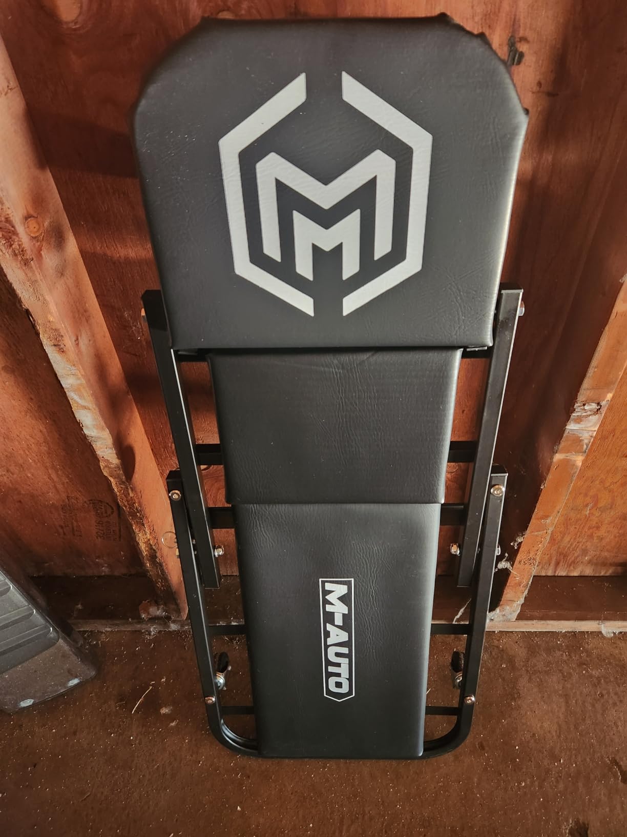 M-AUTO Foldable Z Creeper 2-in-1 Rolling Folding Car Creeper & Seat, 36