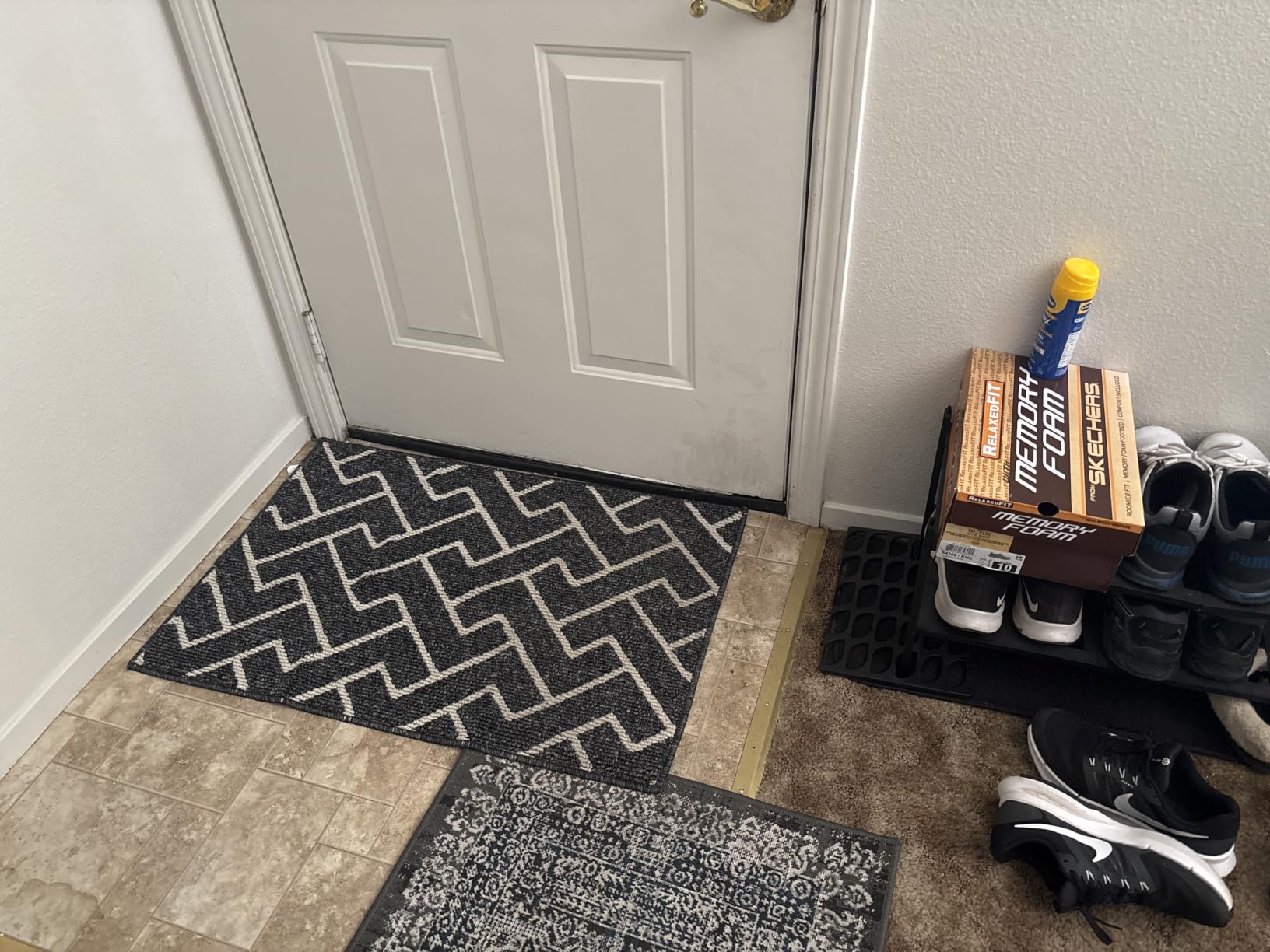 hicorfe Door mat Indoor Entrance,Dirt Trapper Door Mat,Non-Slip Welcome mat customer photo 2